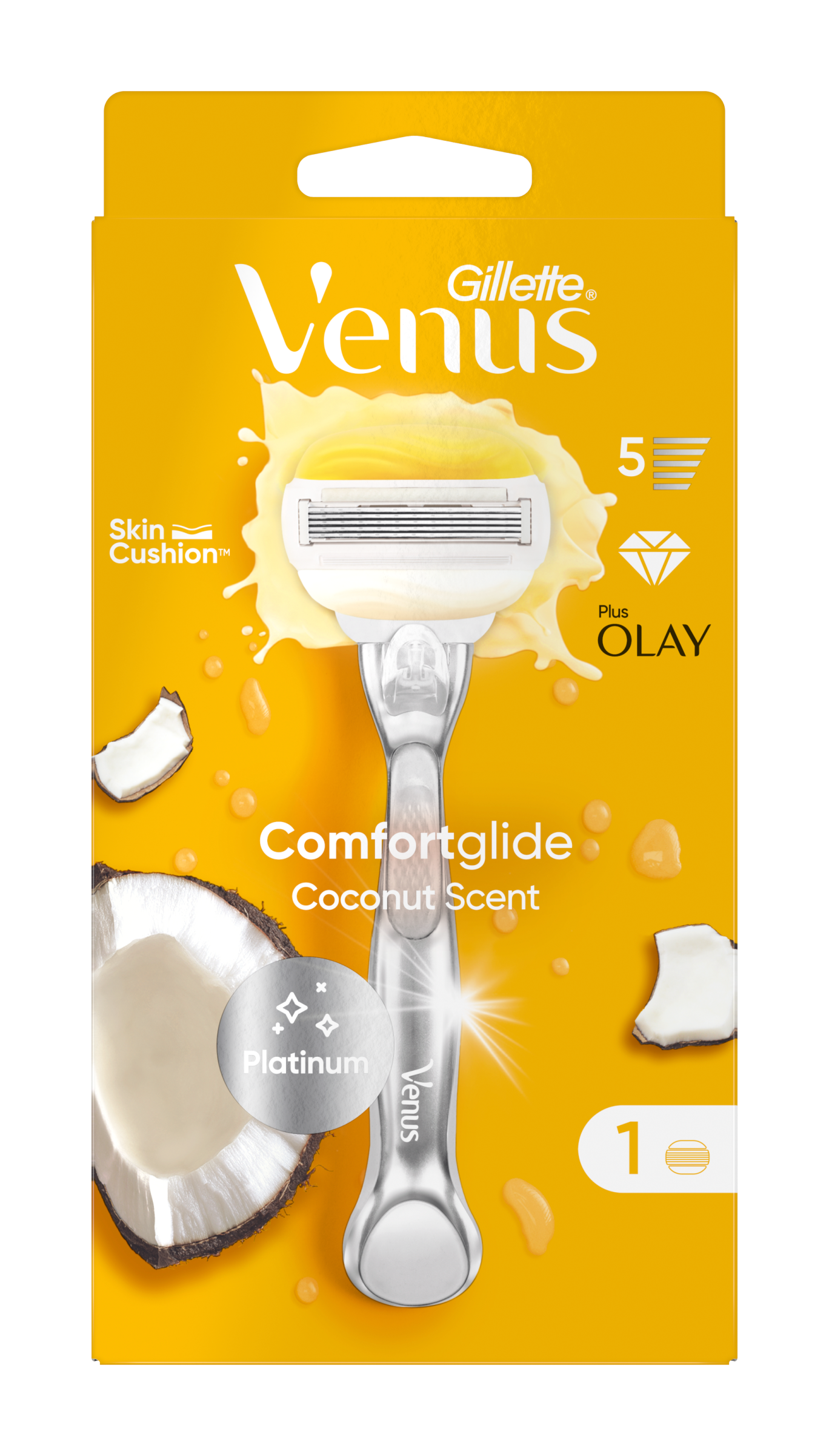 Dásmký holicí strojek Comfortglide Coconut Plus Olay 