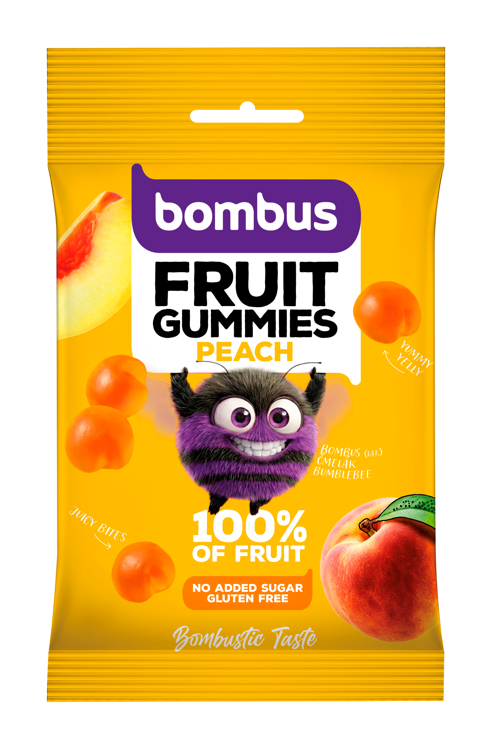 Bombus Ovocné kousky Fruit Gummies broskev 35 g