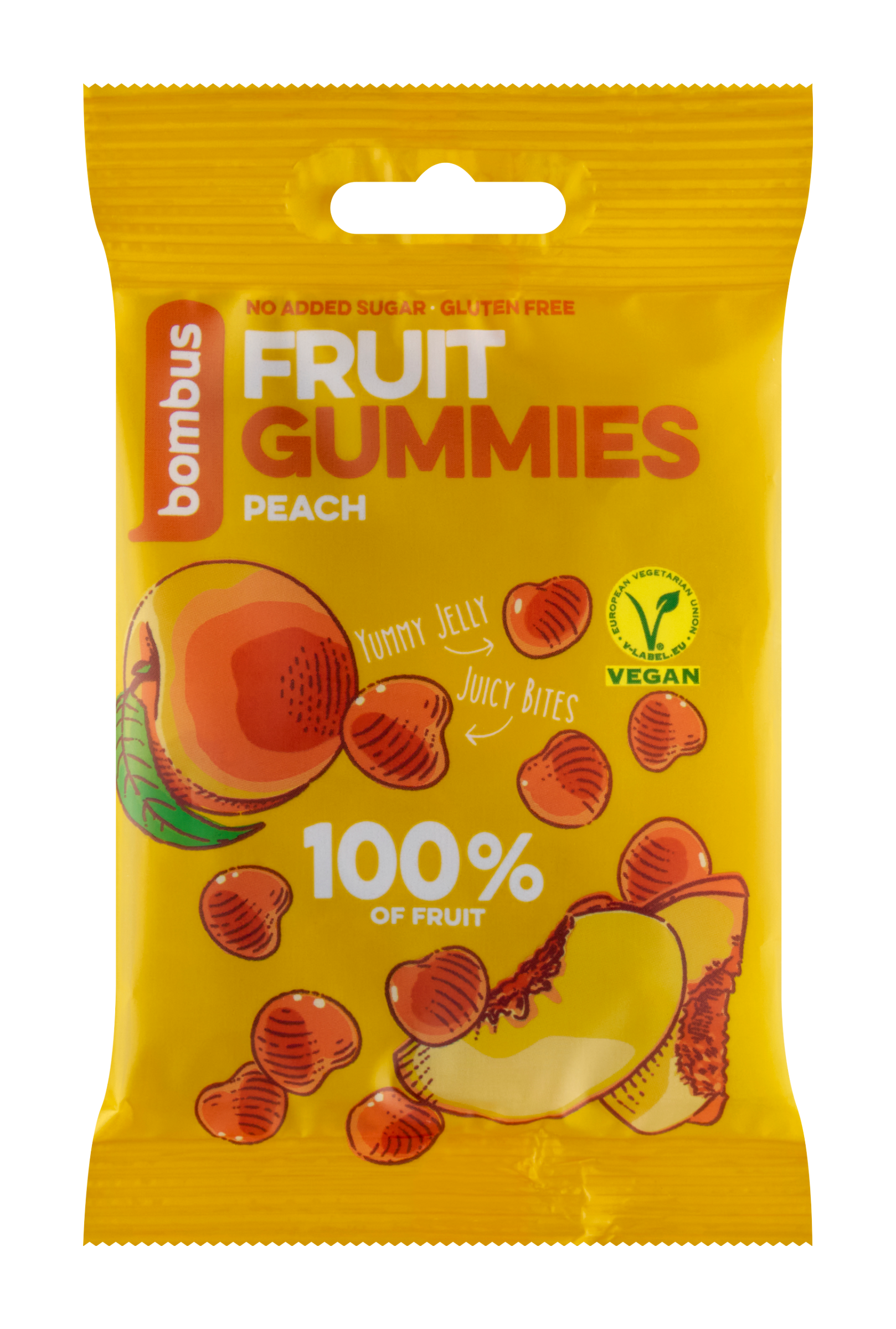 Ovocné kousky Fruit Gummies broskev