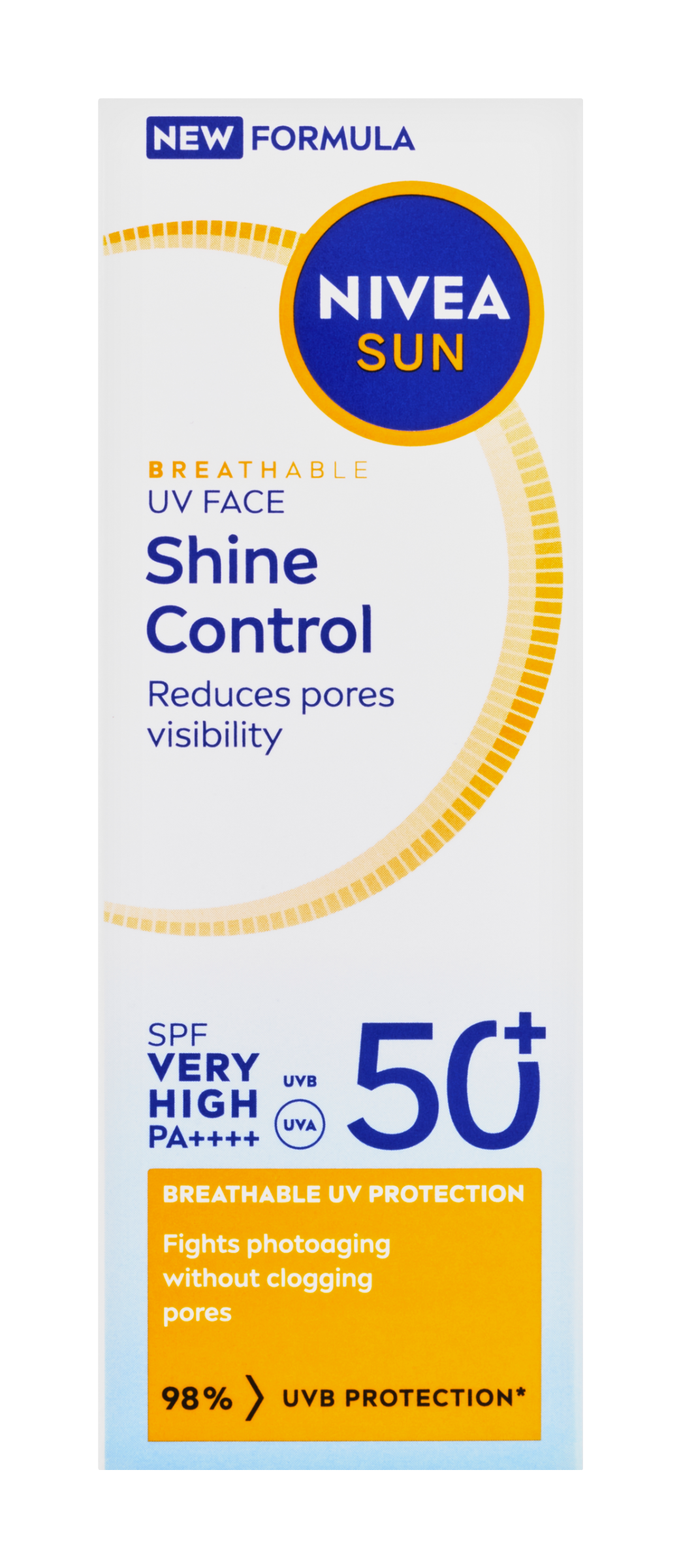 Zmatňující pleťový krém na opalování SPF50