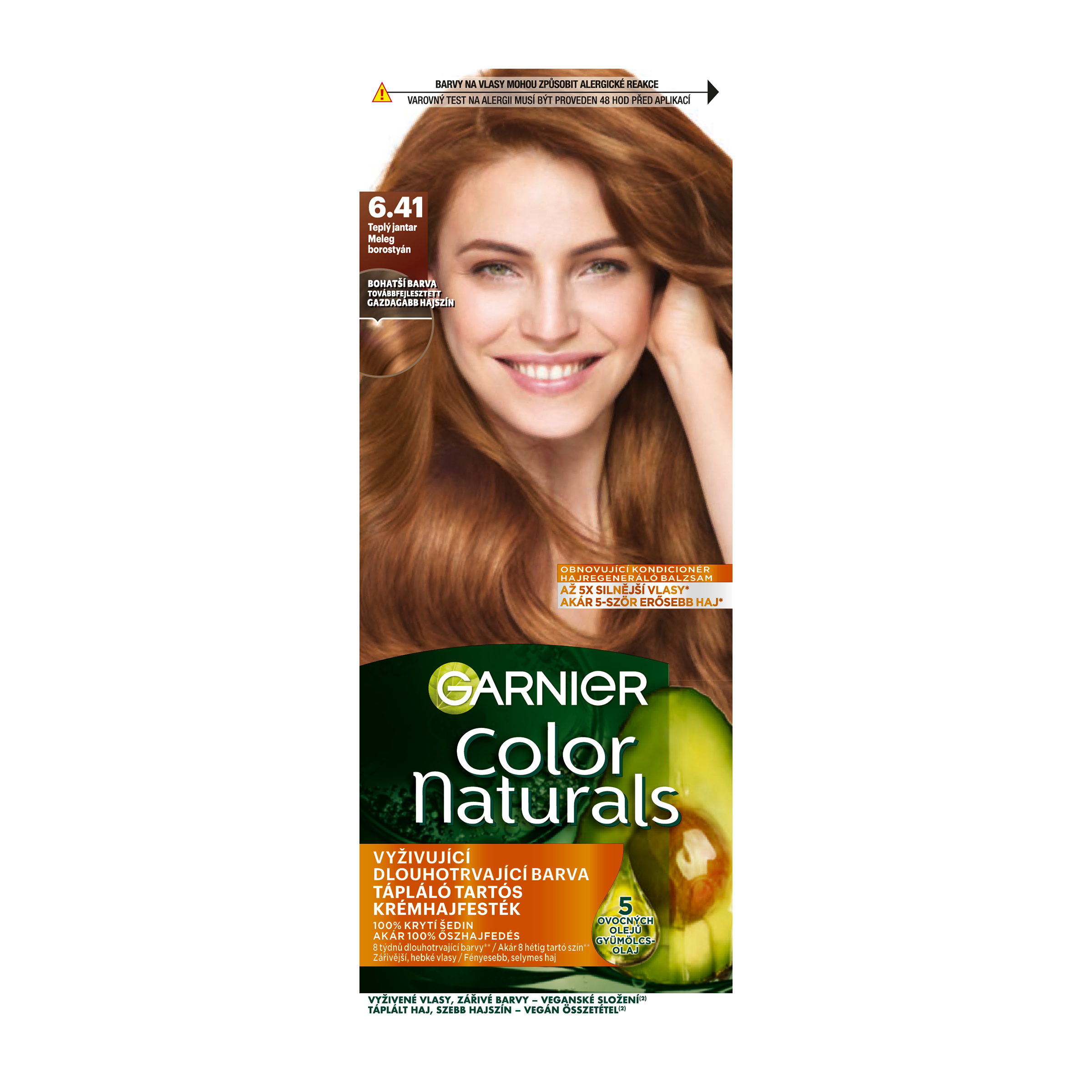 Barva na vlasy Color Naturals 6.41 teplý jantar