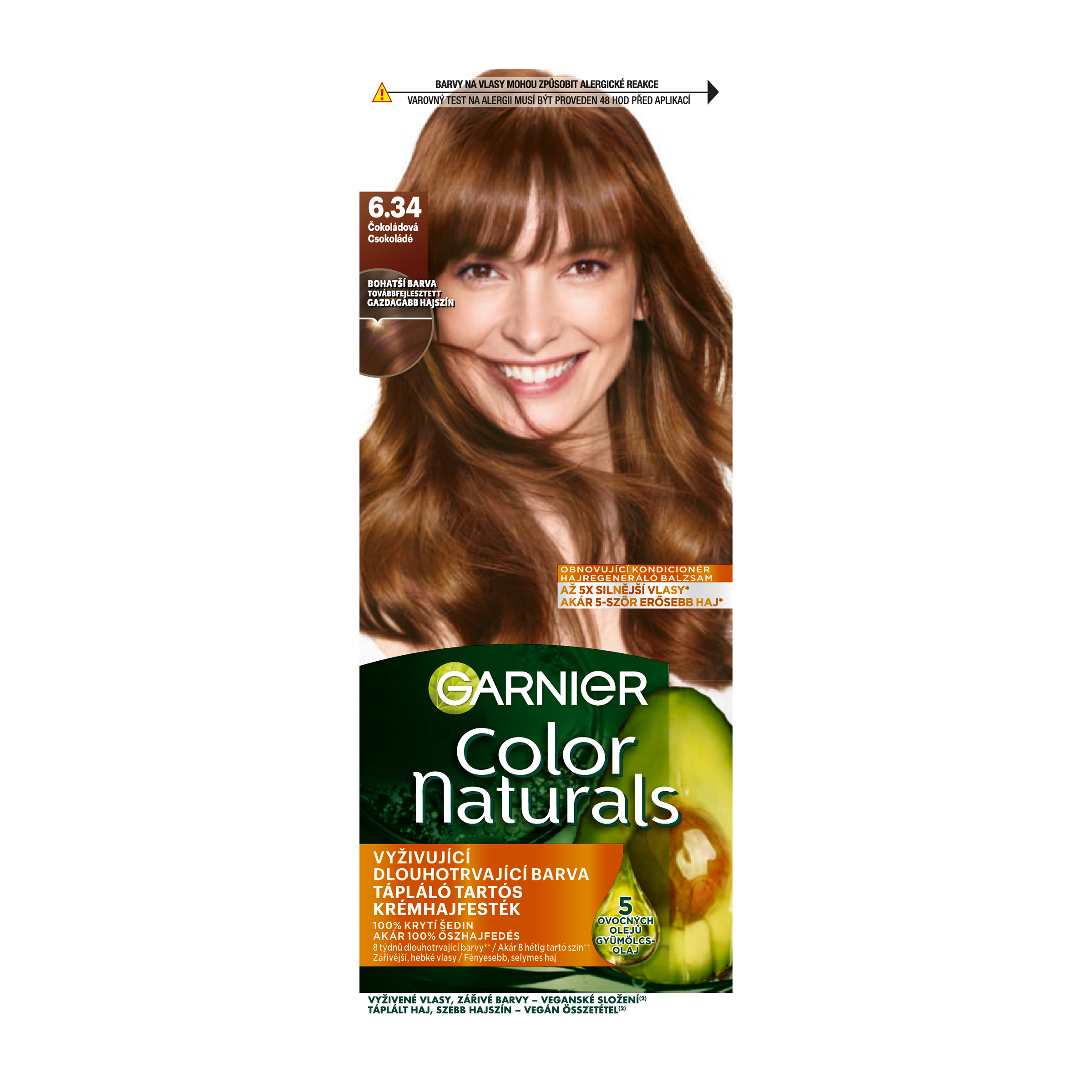 Barva na vlasy Color Naturals 6.34 čokoládová