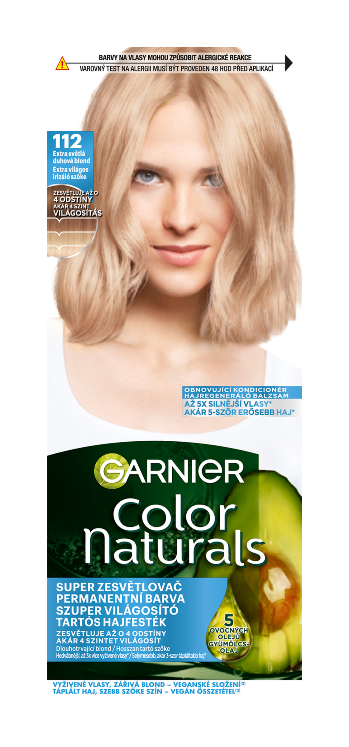 Permanentní barva na vlasy Color Sensation 112 Extra světlá duhová blond