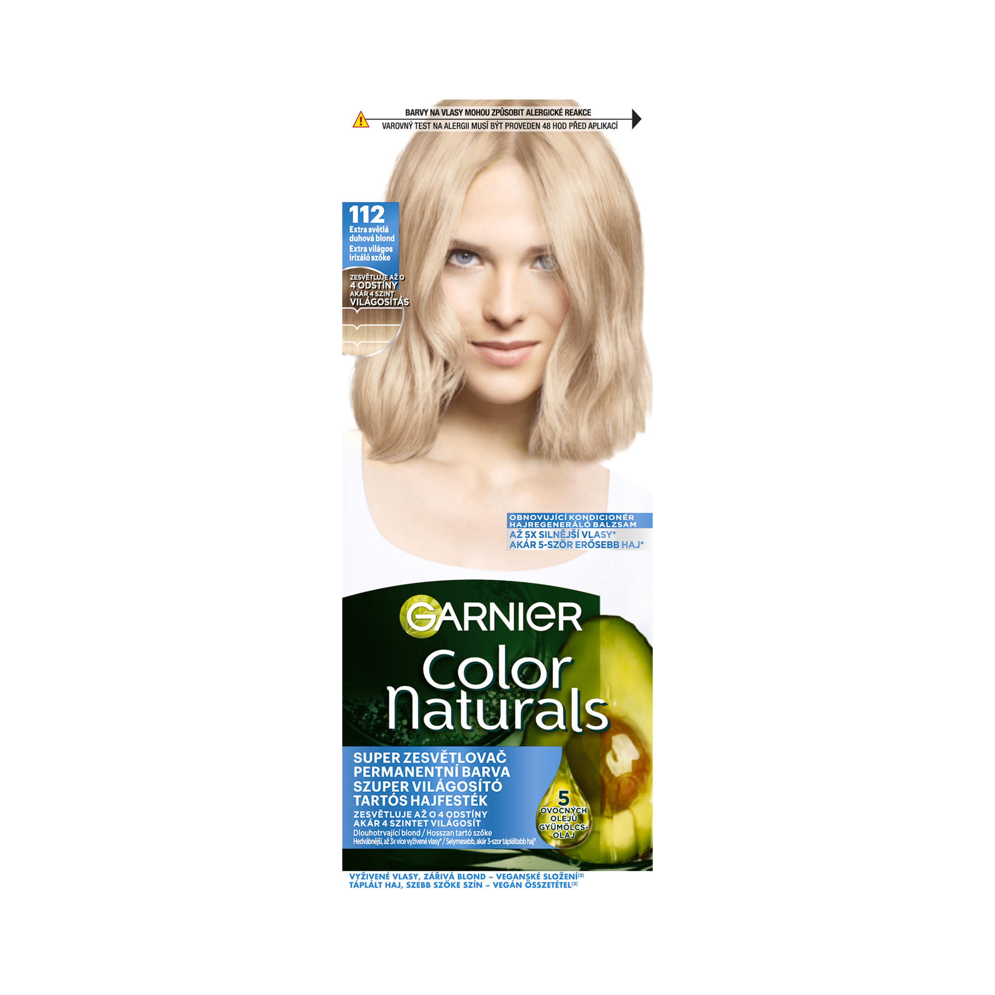 Permanentní barva na vlasy Color Sensation 112 extra světlá duhová blond