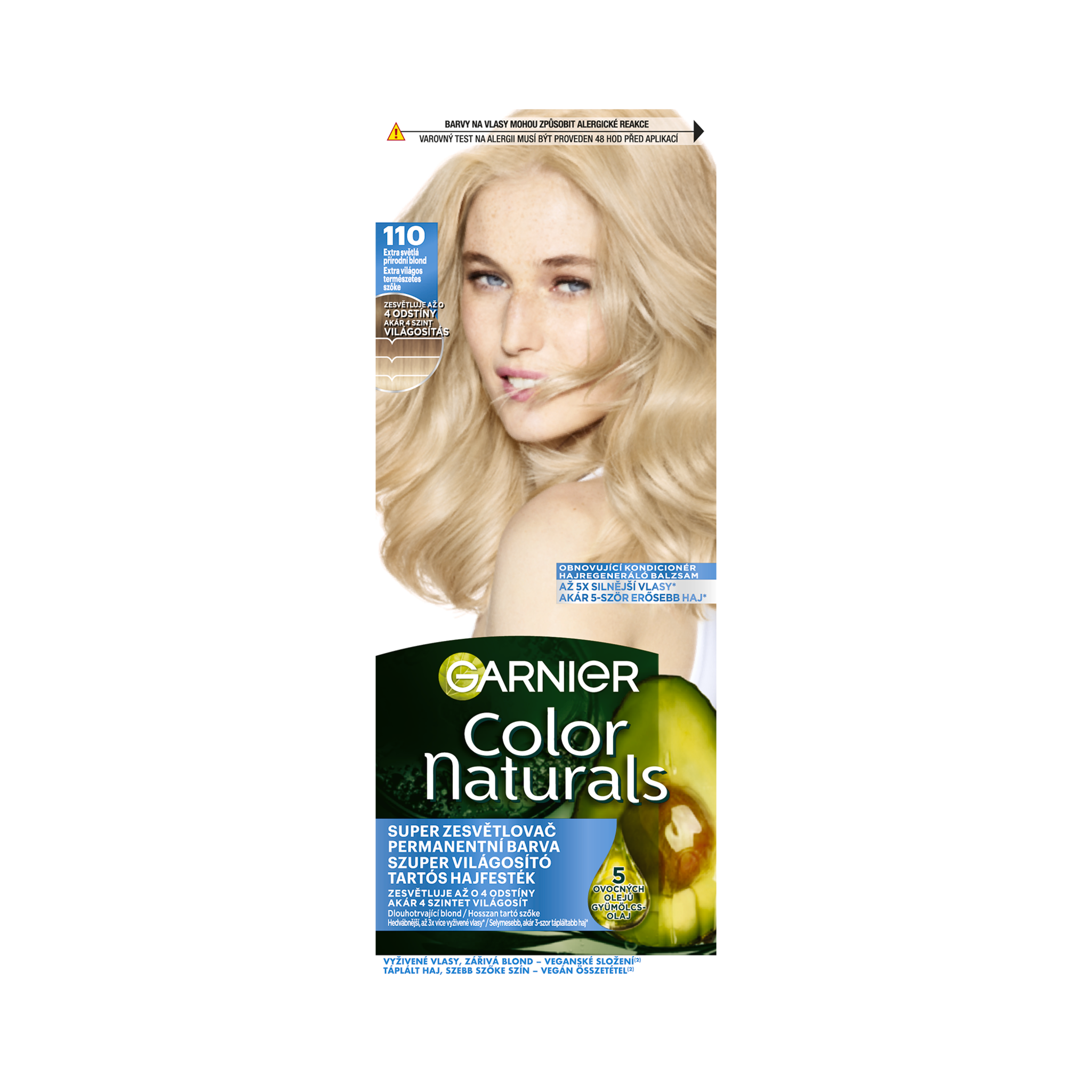 Barva na vlasy Color Naturals 110 extra světlá přírodní blond