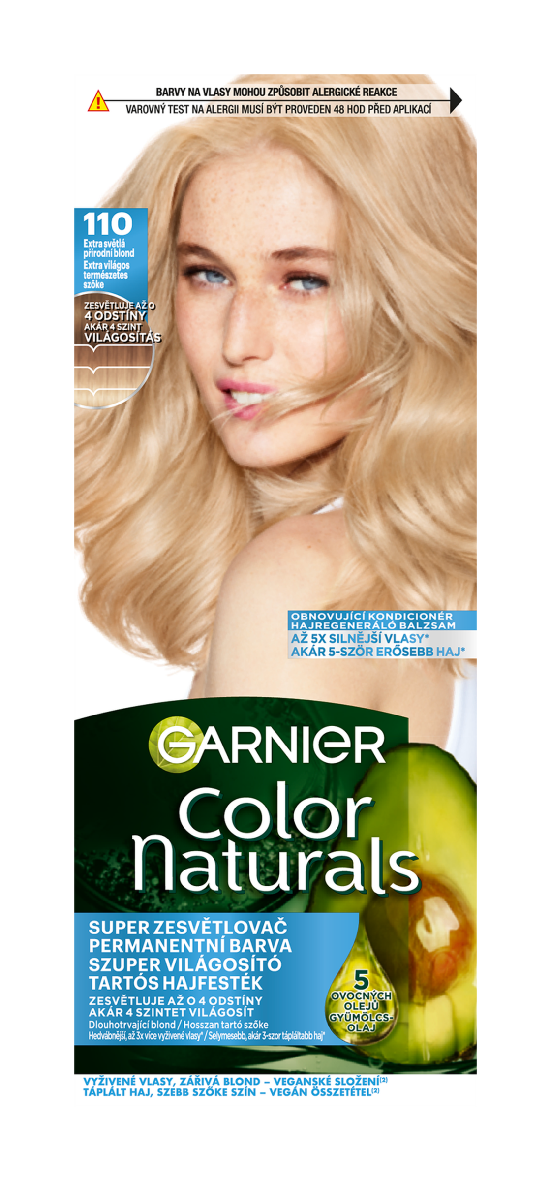 Permanentní barva na vlasy Color Sensation 110 Extra světlá přírodní blond