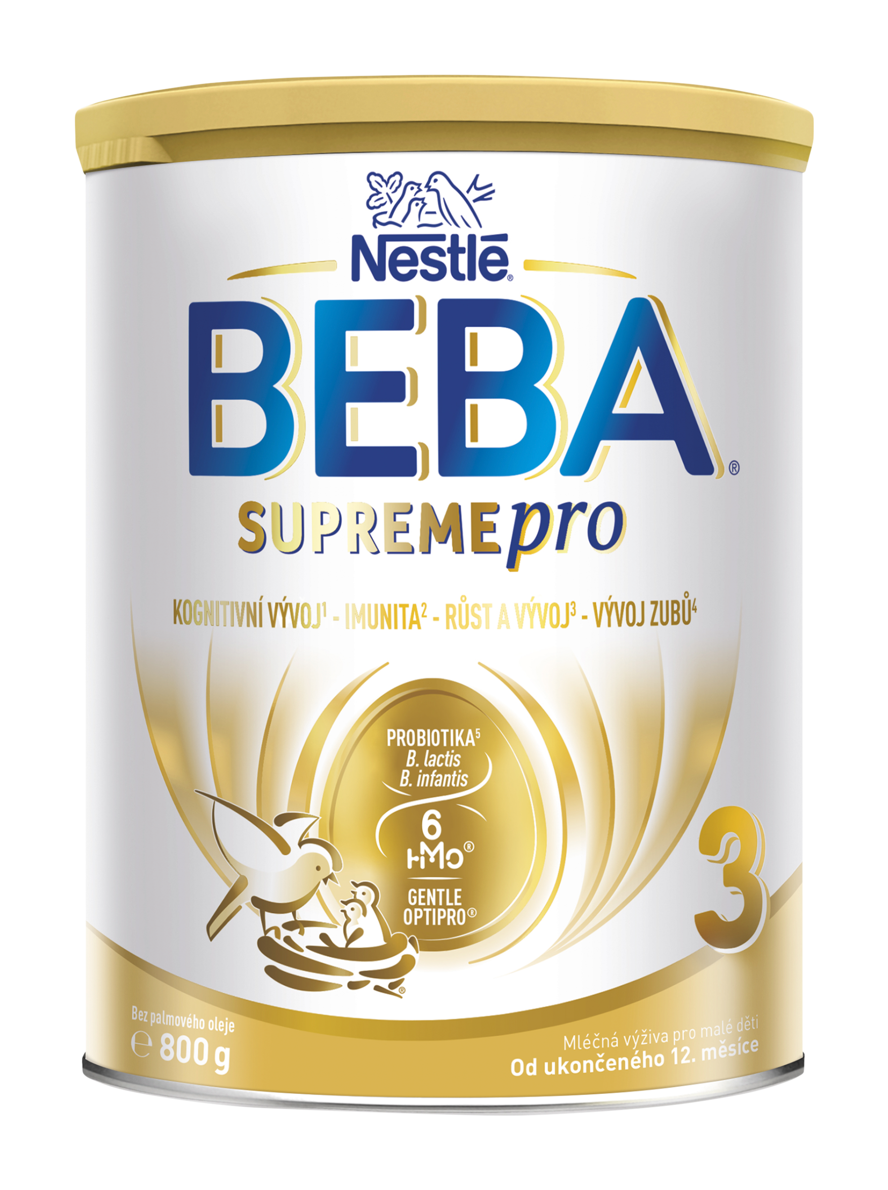 BEBA SUPREMEpro 3 kojenecké mléko od ukončeného 12. měsíce 6HMO 800 g