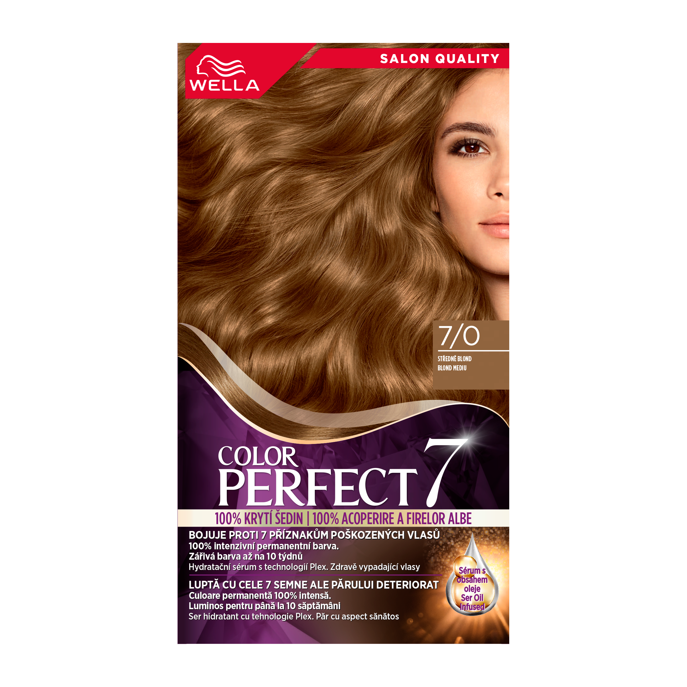 Barva na vlasy Color Perfect 7/0 medium blond