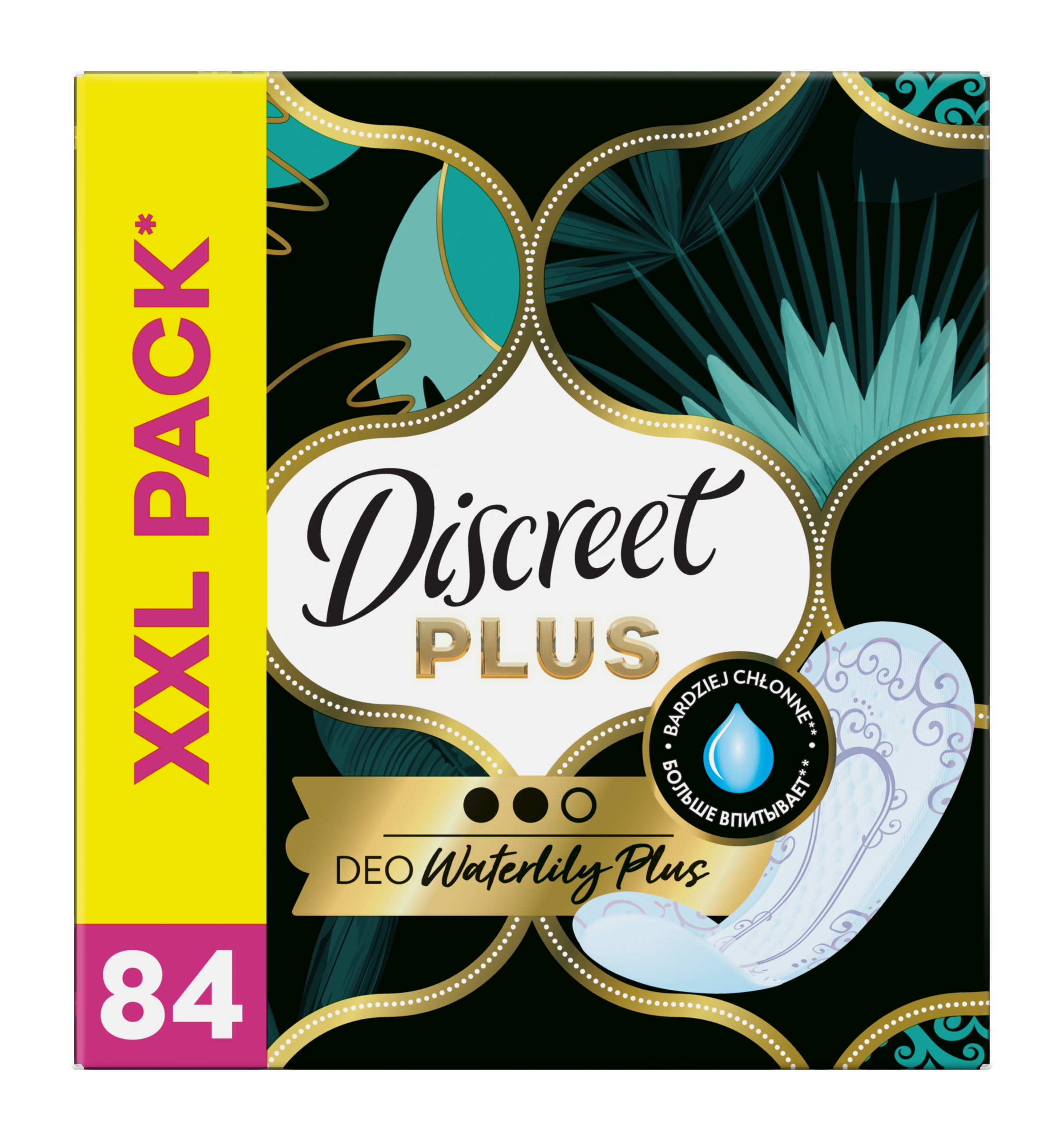 Slipové vložky DEO Waterlily Plus 84 ks