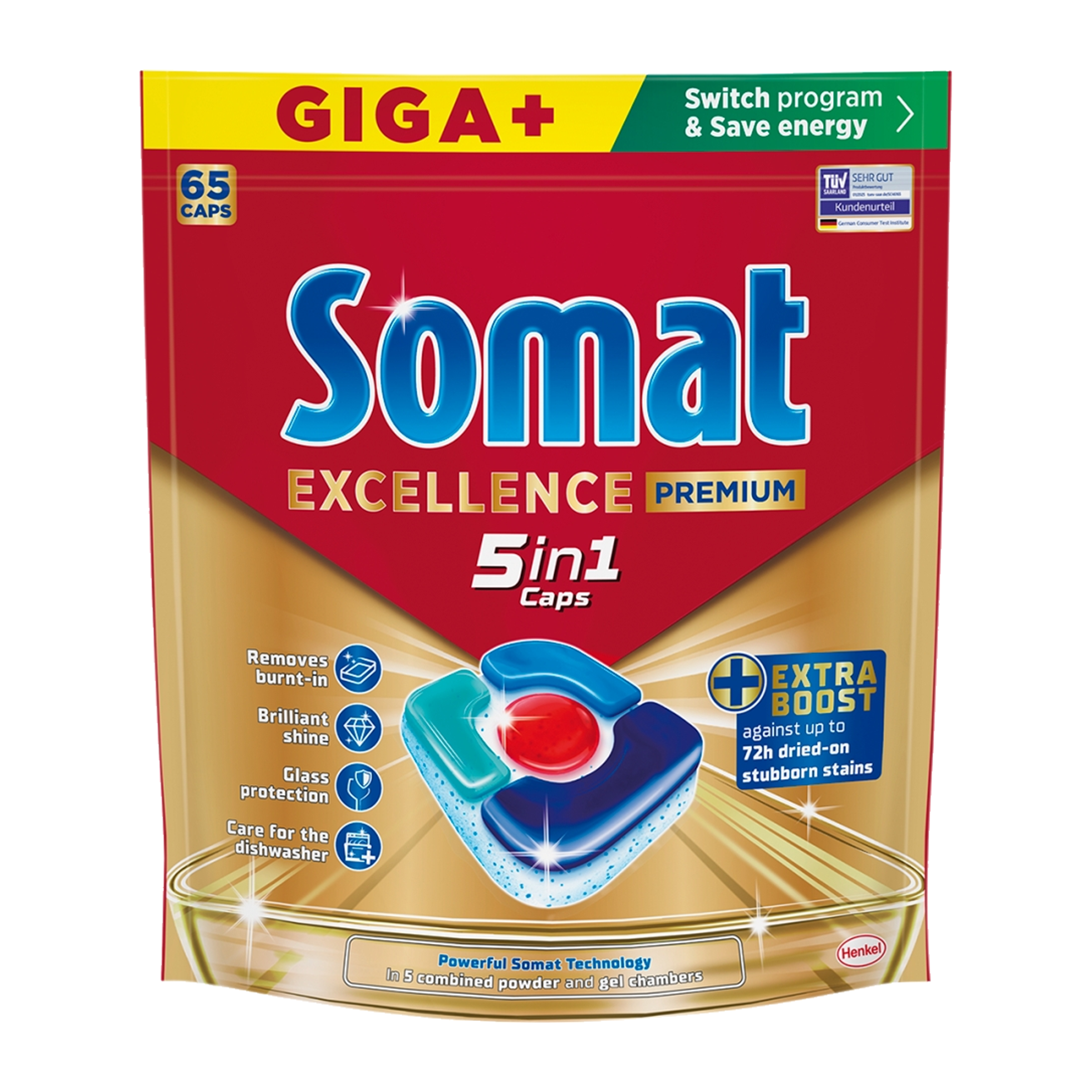 Tablety do myčky Excellence Premium 5 in 1 65 ks