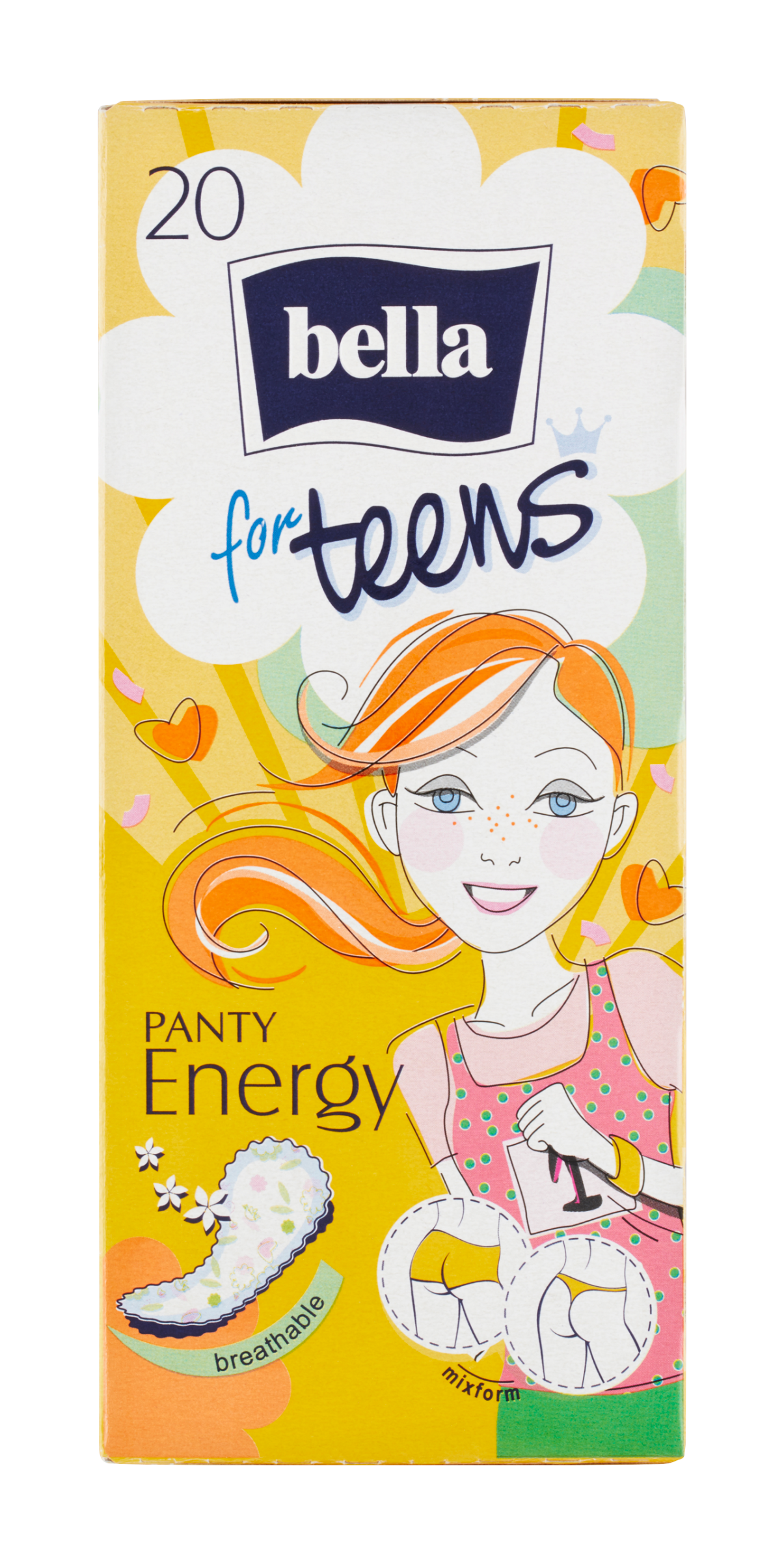 Slipové vložky For Teens Panty energy