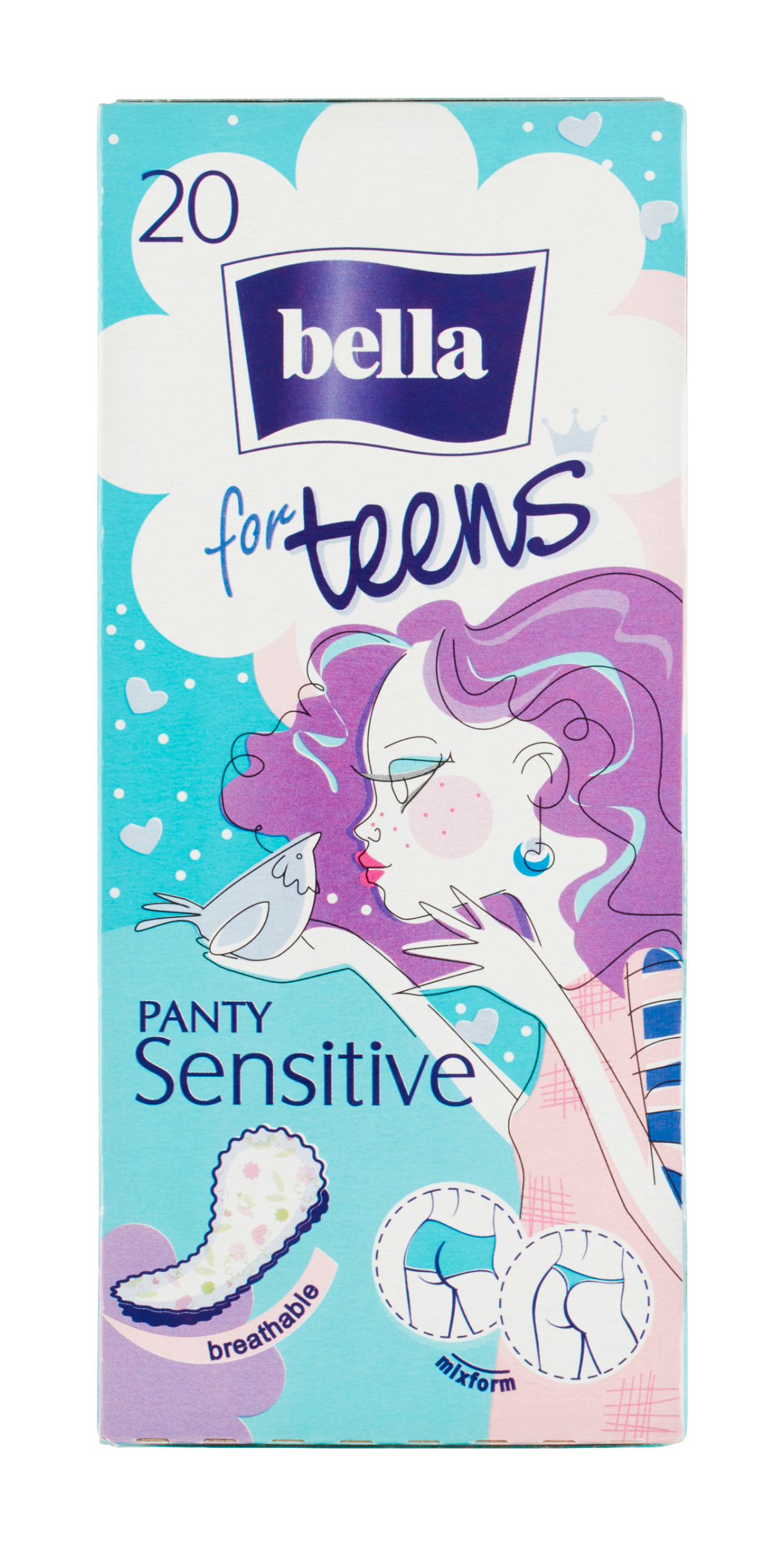 Slipové vložky For Teens Panty sensitive