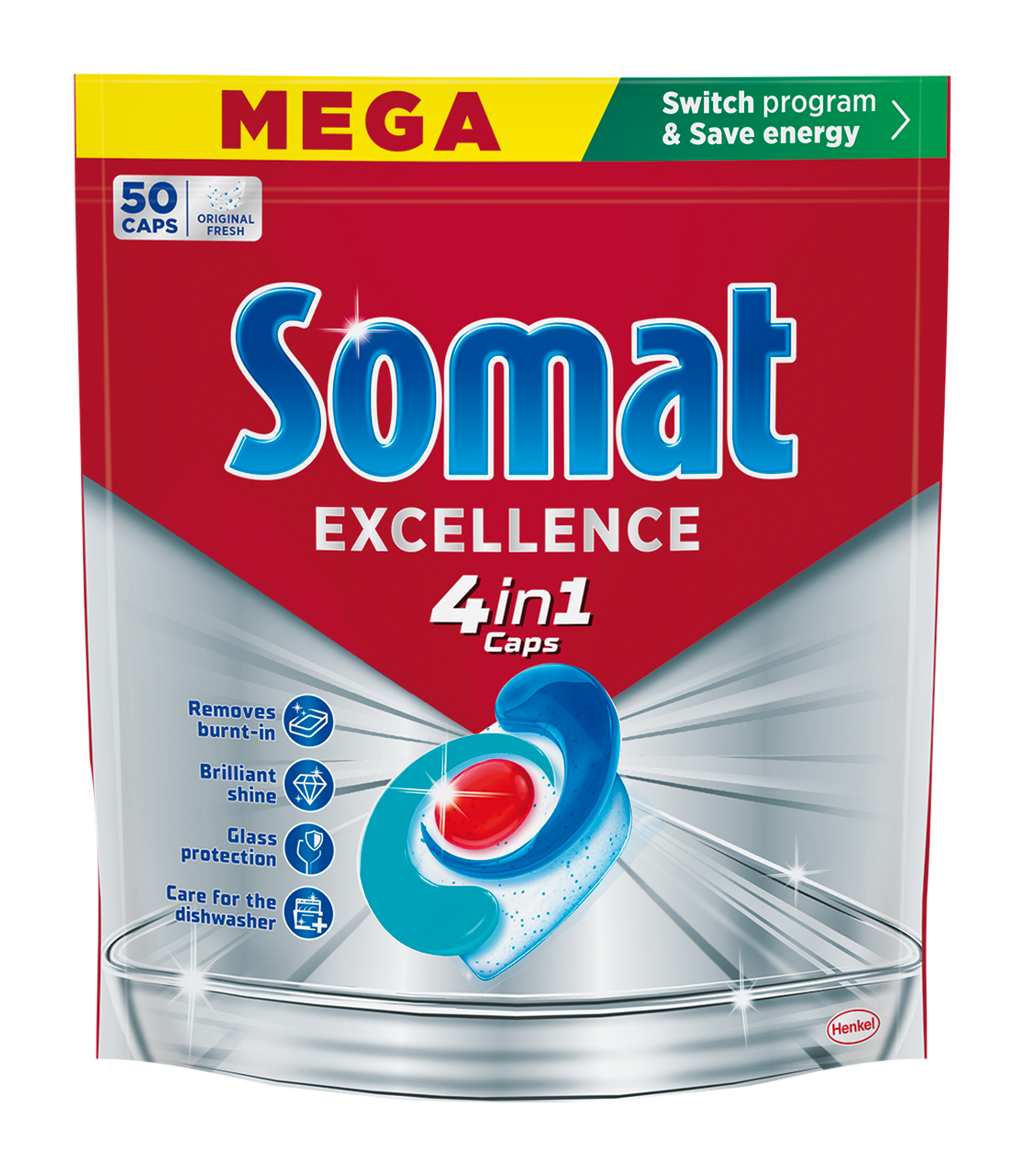 Tablety do myčky Excellence 4 in 1 Original Fresh 50 ks