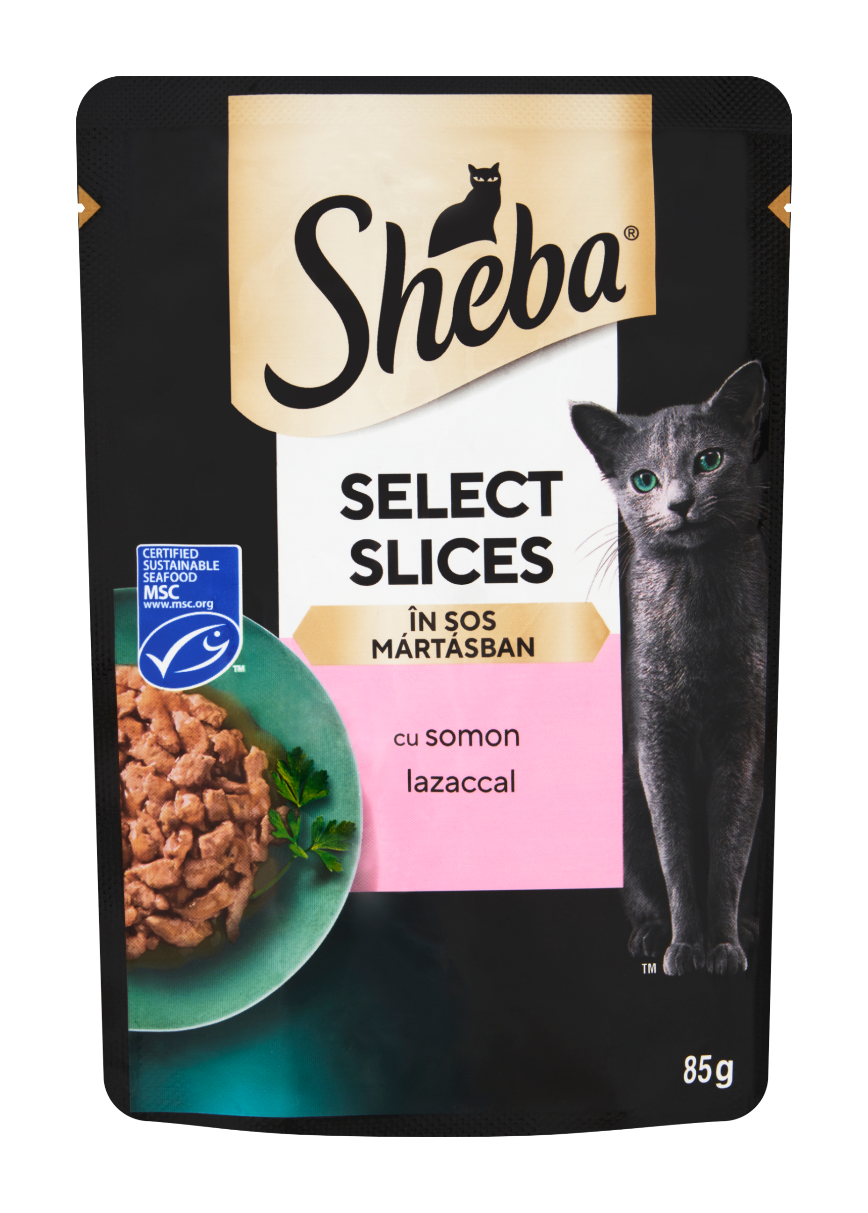 Sheba Kapsička s lososem Select Slices 85 g