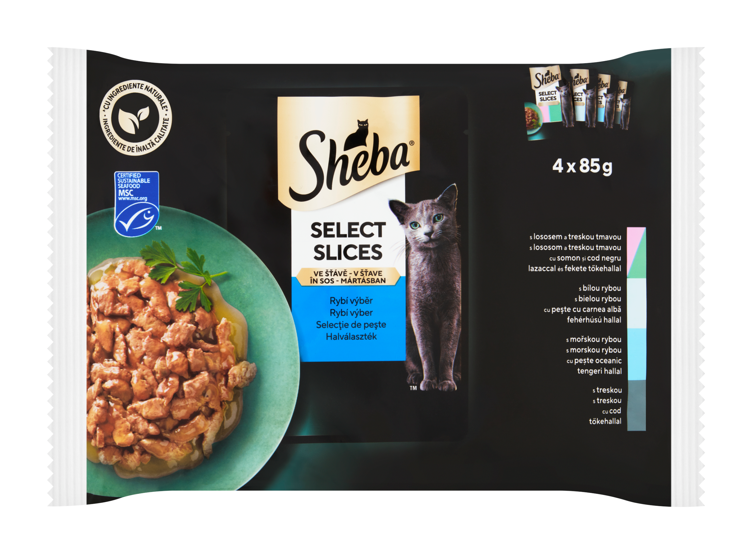 Select Slices rybí výběr ve šťávě 4 x 85g