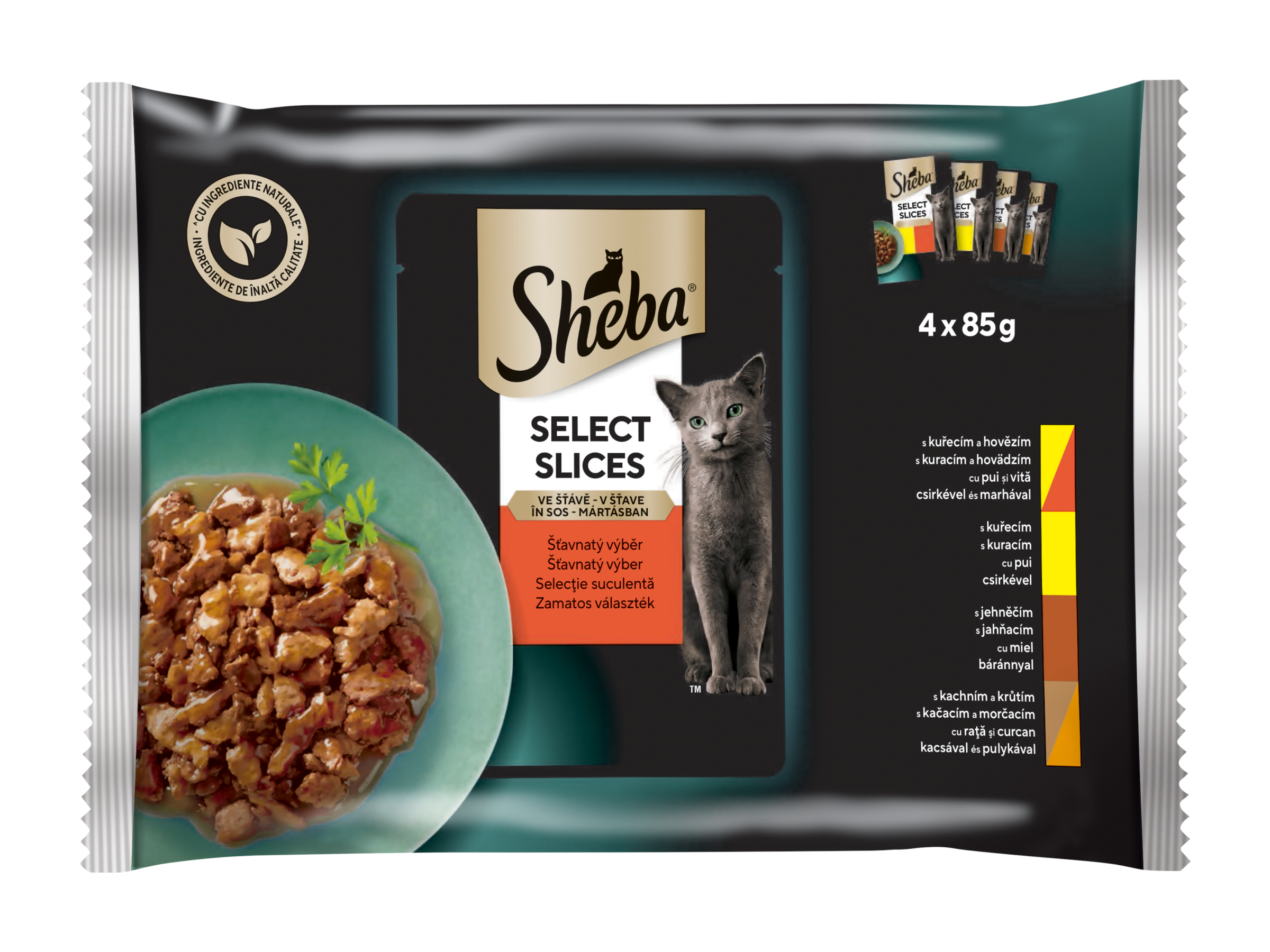 Kapsička šťavnatý výběr ve šťávě Select Slices 4x 85 g