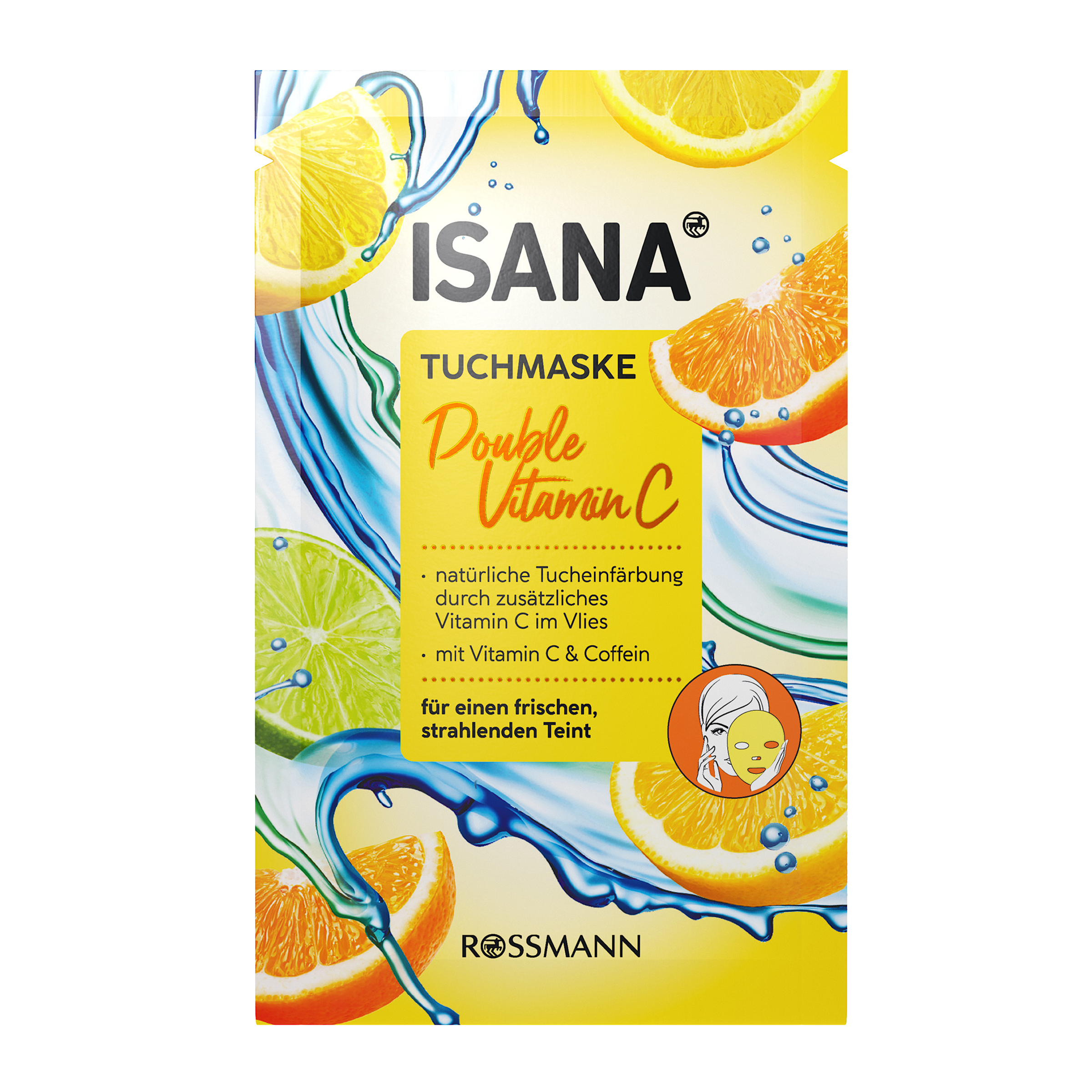 Pleťová maska Double vitamín C