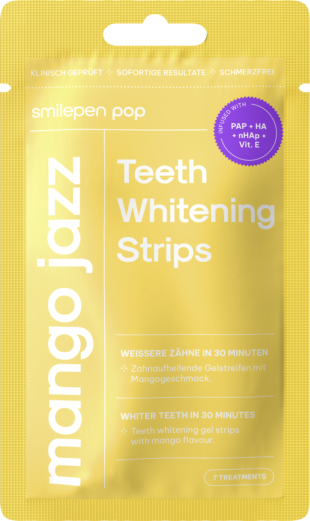 Smilepen Pop Sada bělicích pásků na zuby Mango 14 ks