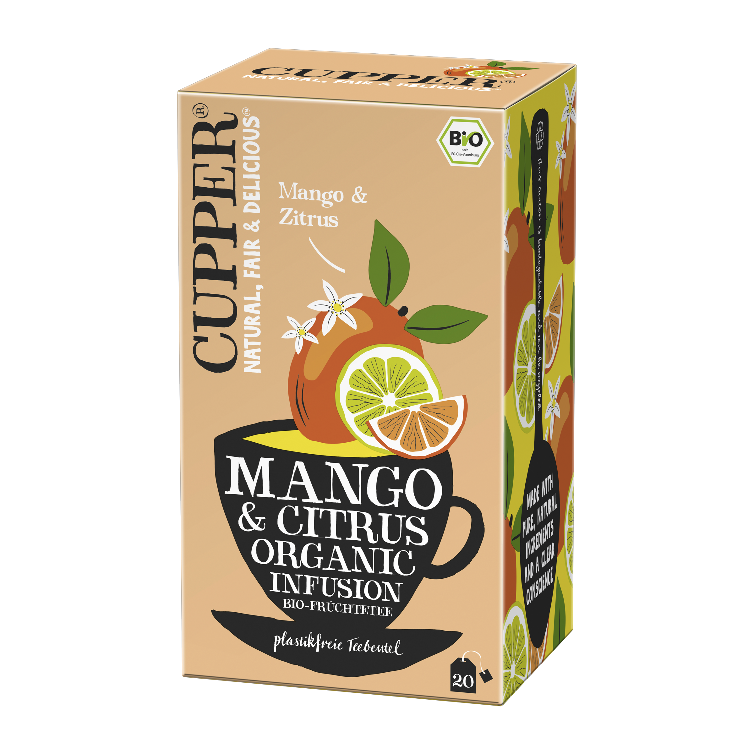 Bio ovocný čaj mango a citrus