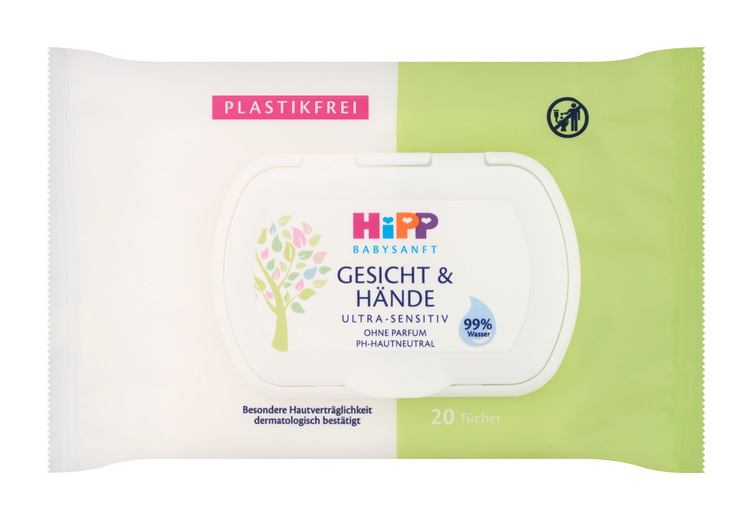 Vlhčené ubrousky na obličej & ruce Ultra Sensitive