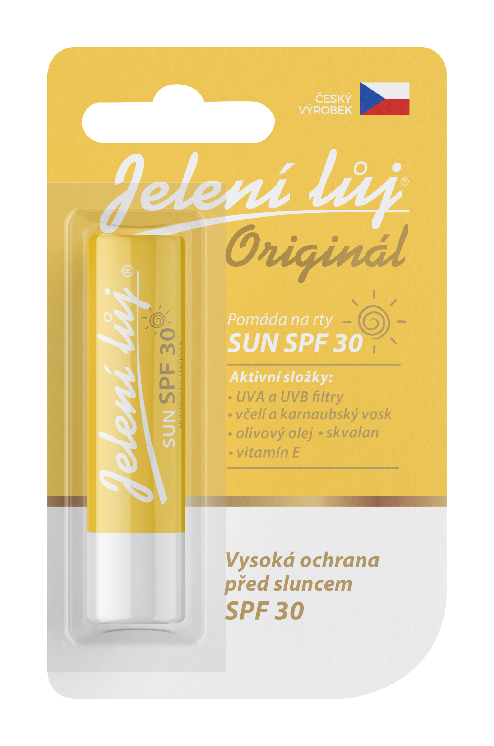 Pomáda na rty Jelení Lůj Originál Sun SPF 30