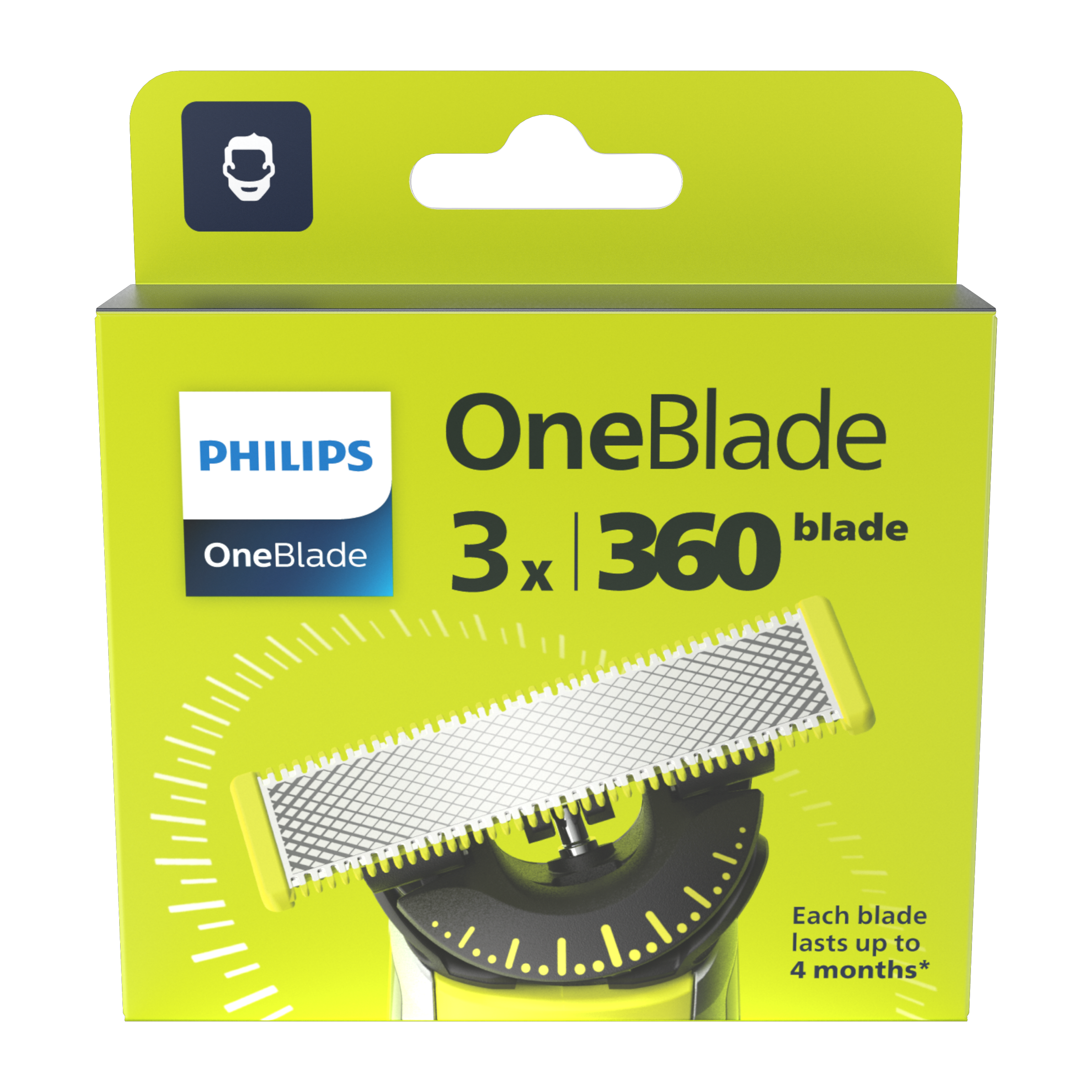 Náhradní břity OneBlade360 QP430/50