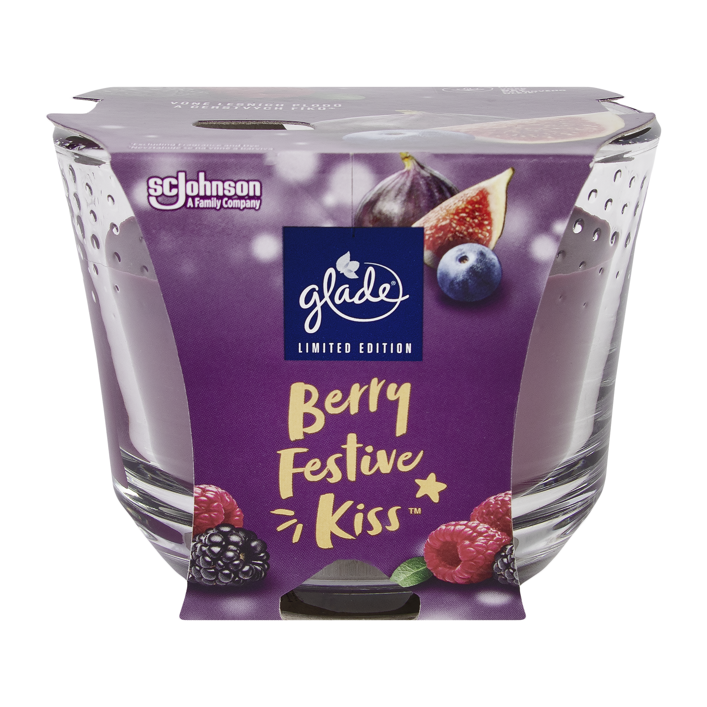 Svíčka Maxi Berry Festive Kiss 204 g