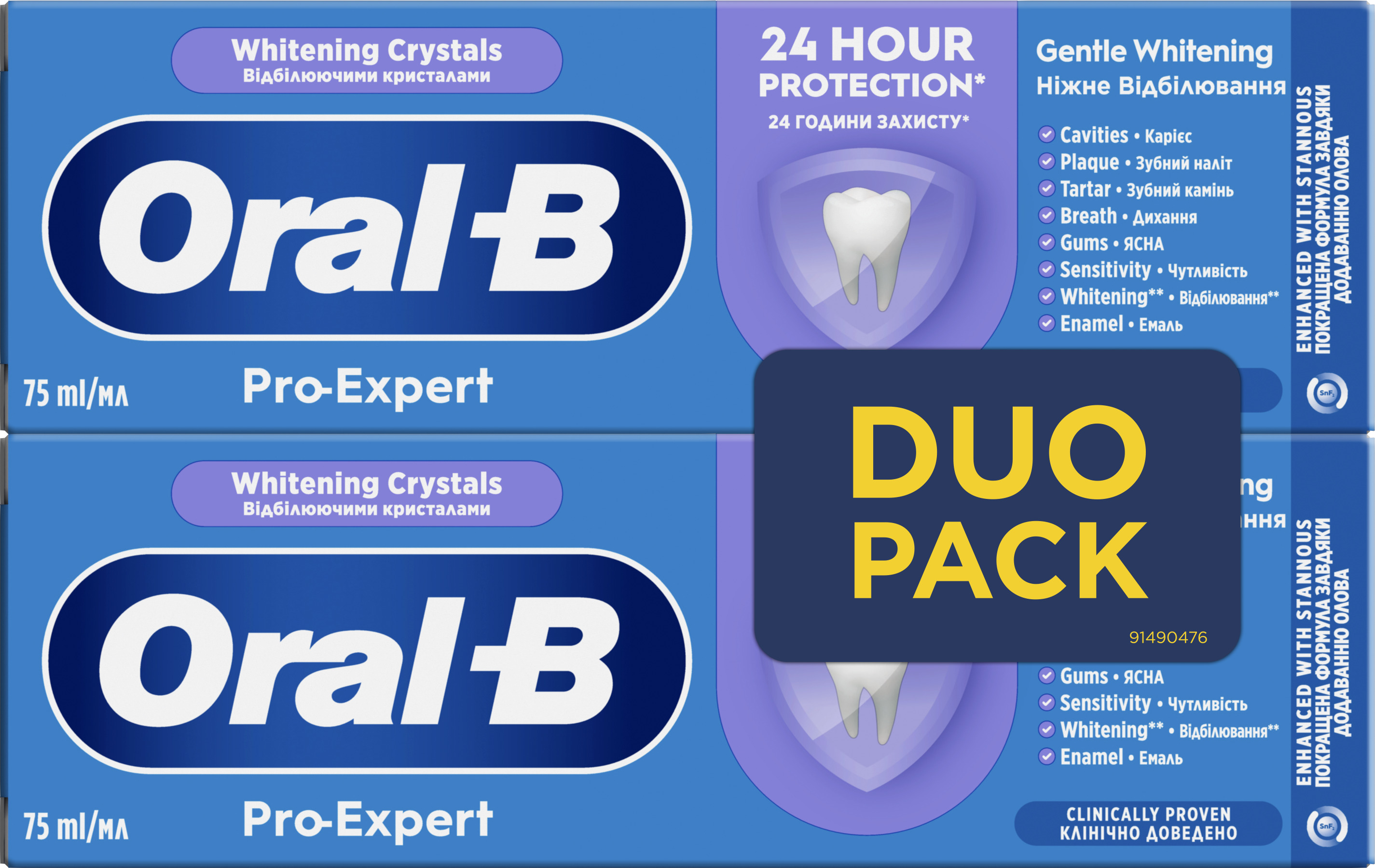 Zubní pasta Pro-Expert Whitening Crystals 2x 75 ml