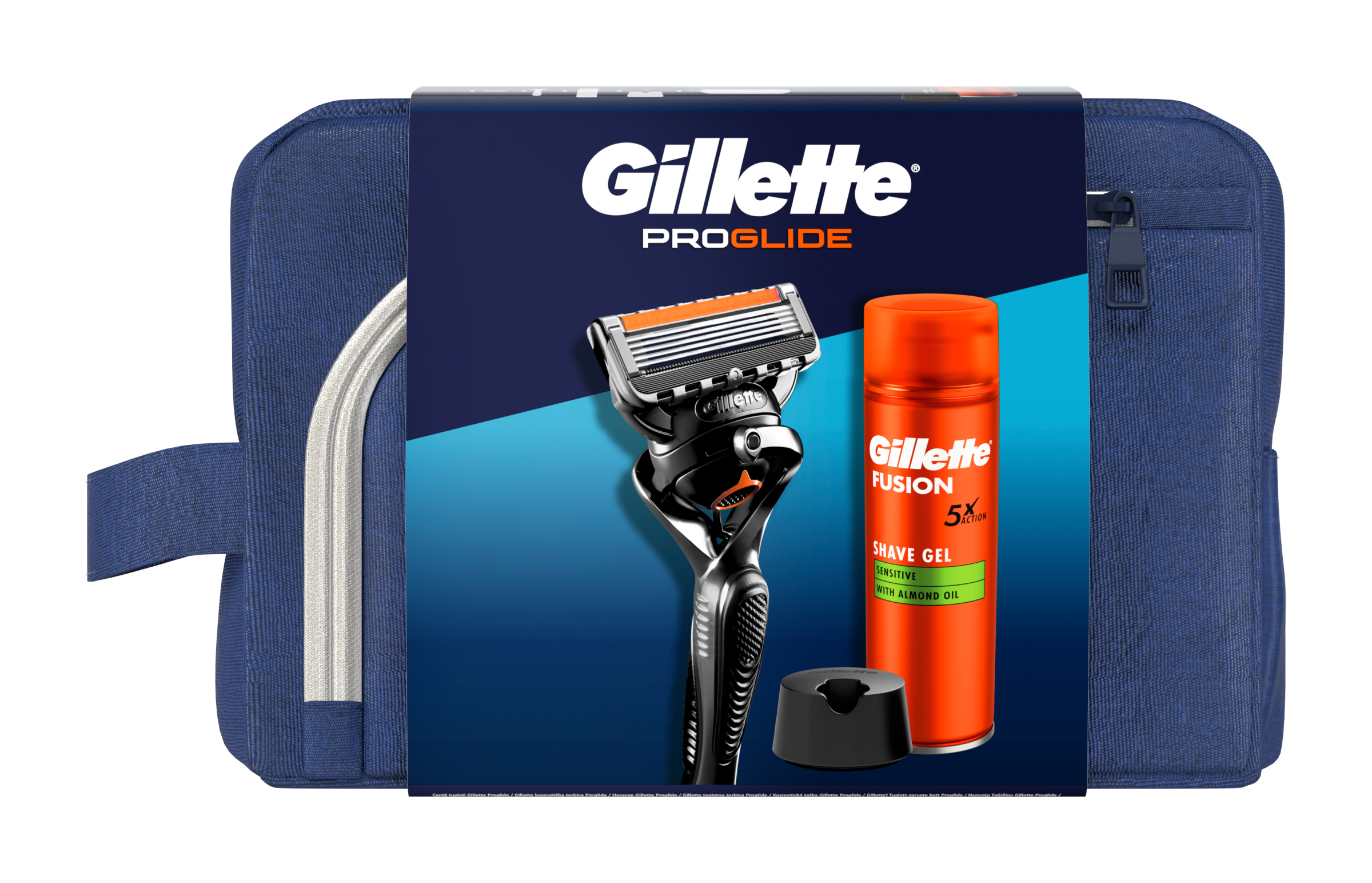 Dárková sada Gillette ProGlide + Fusion gel na holení 200 ml