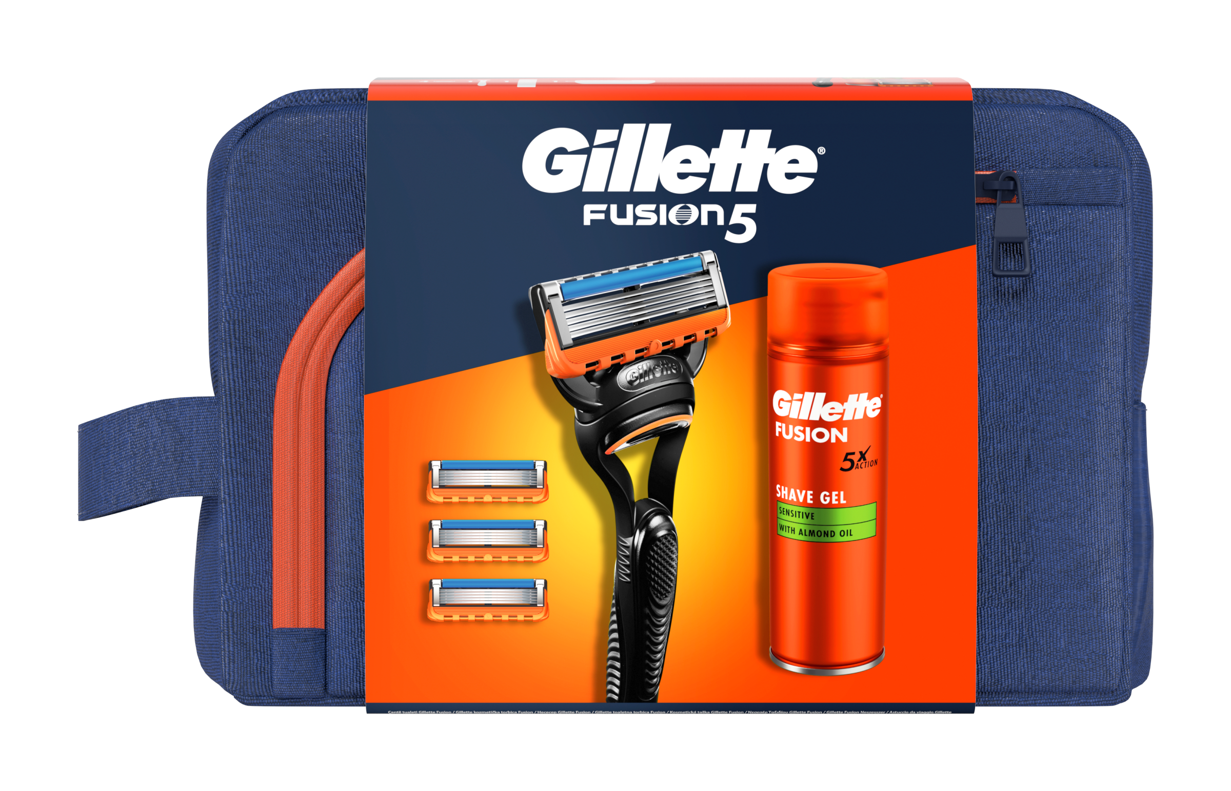 Dárková sada Gillette Fusion + gel na holení