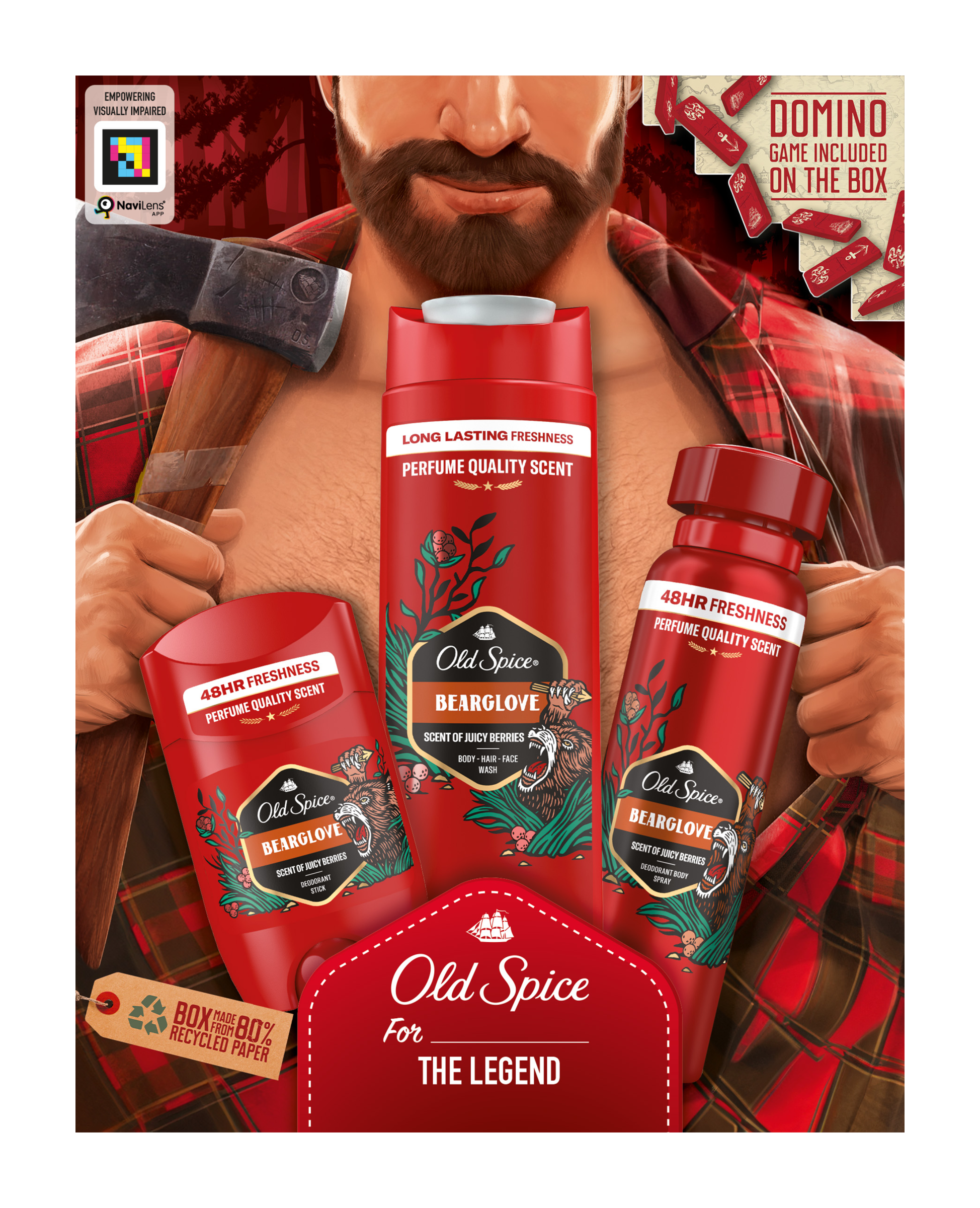 Dárková sada Old Spice Bearglove Lumberjack