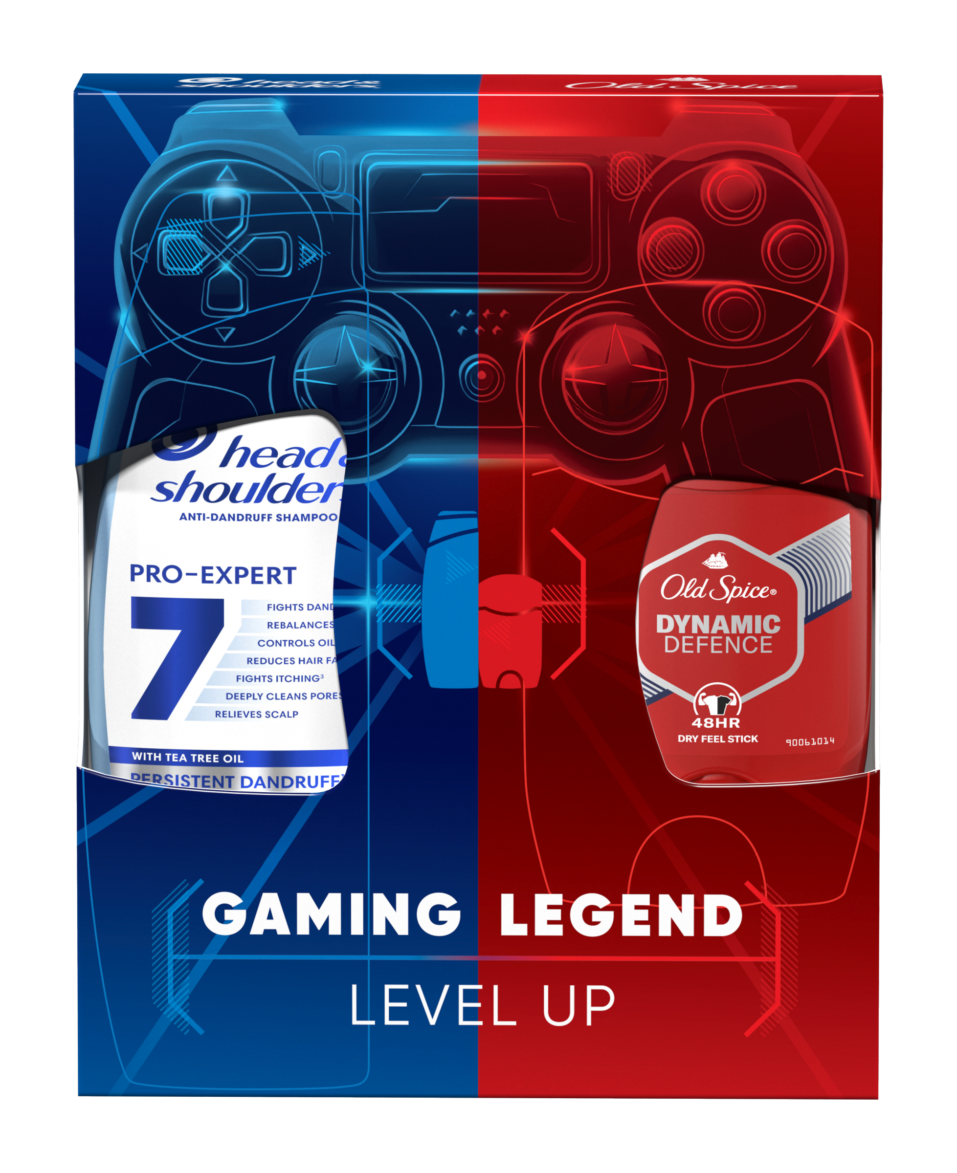 Dárková sada Gaming Legend Head & Shoulders 7v1 ProExpert & Old Spice Dynamic Defence