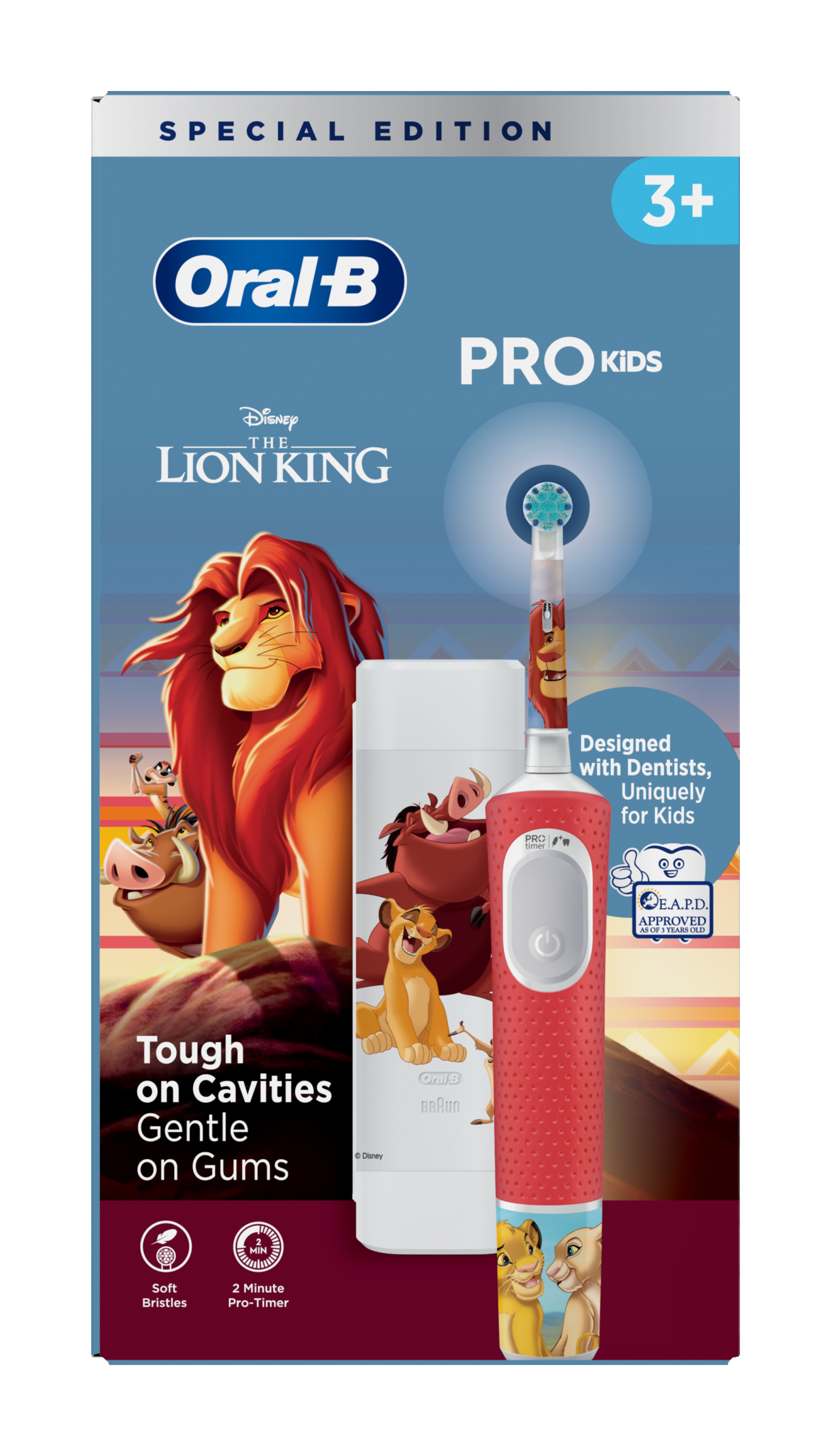 Oral-B Elektrický zubní kartáček Oral-B Pro Kids Lví král