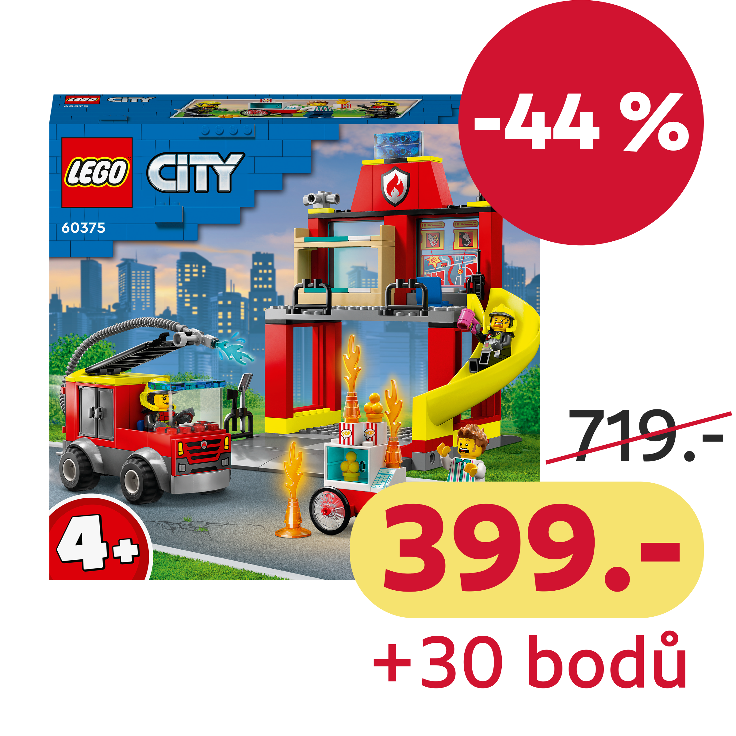 LEGO® City Hasičská stanice a auto hasičů