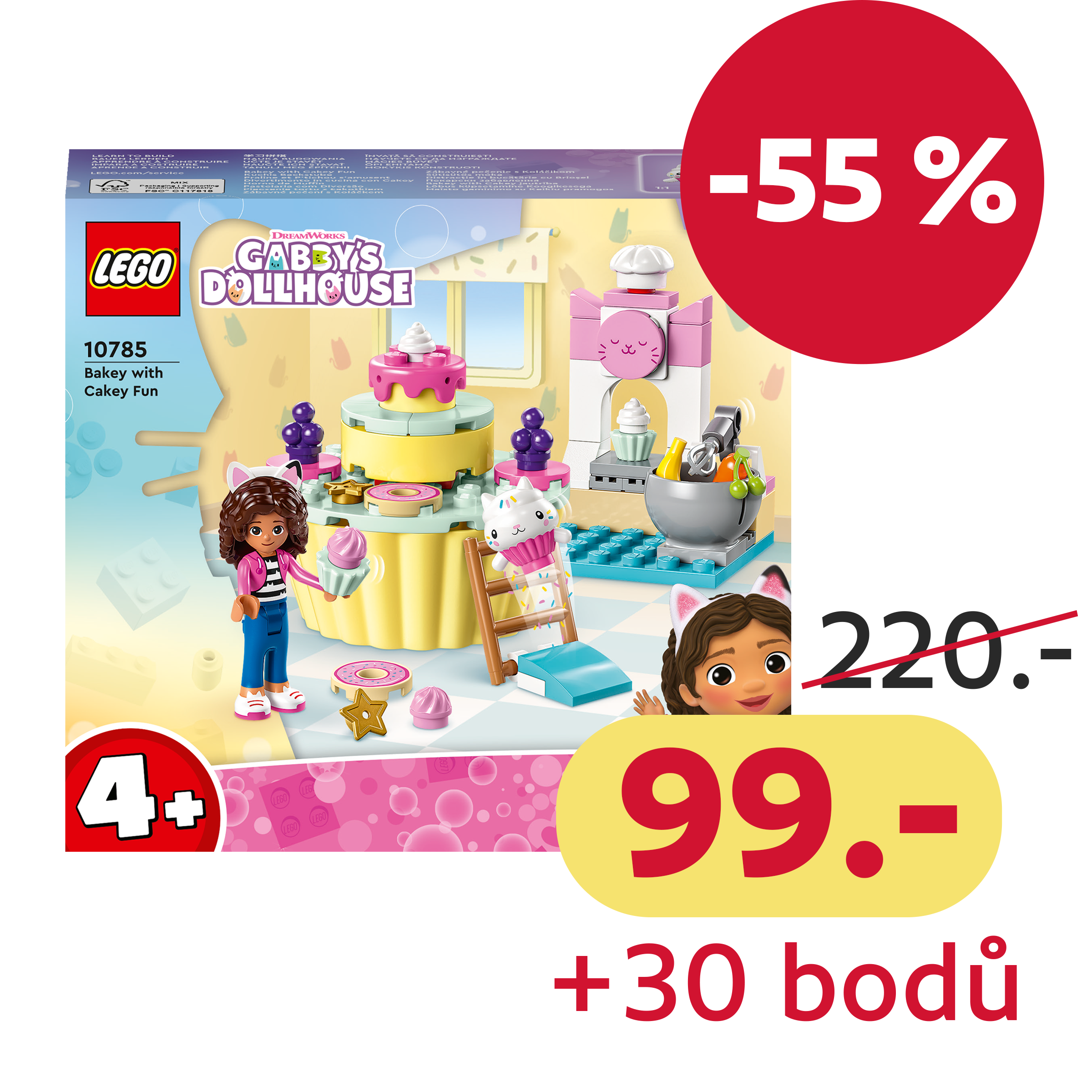 LEGO® Gabby's Dollhouse zábavné pečení s Dortětem