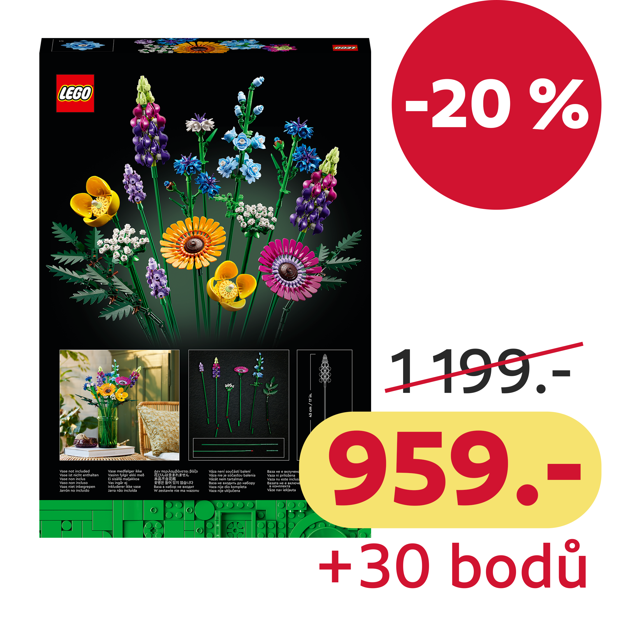 LEGO® Icons Kytice lučního kvítí