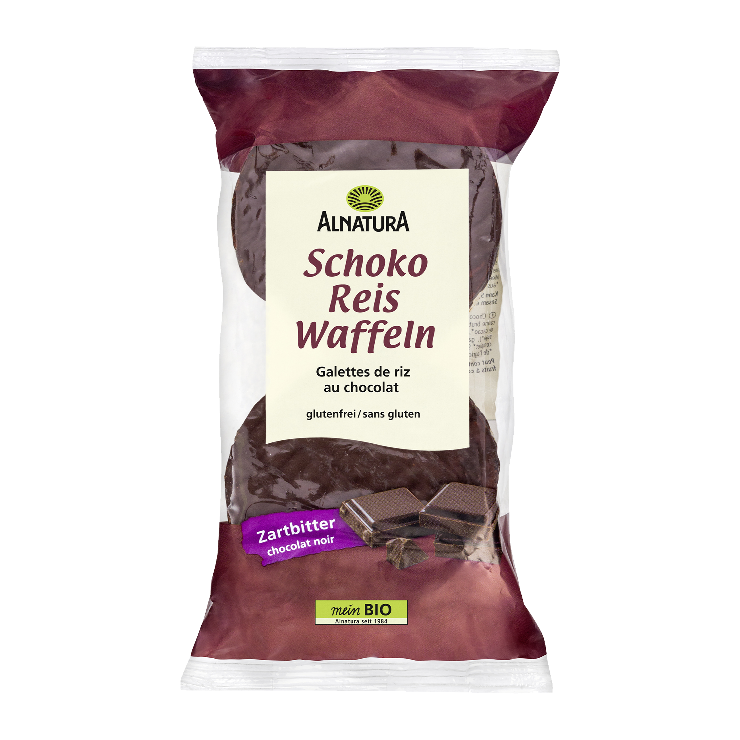 BIO rýžové vafle s hořkou čokoládou