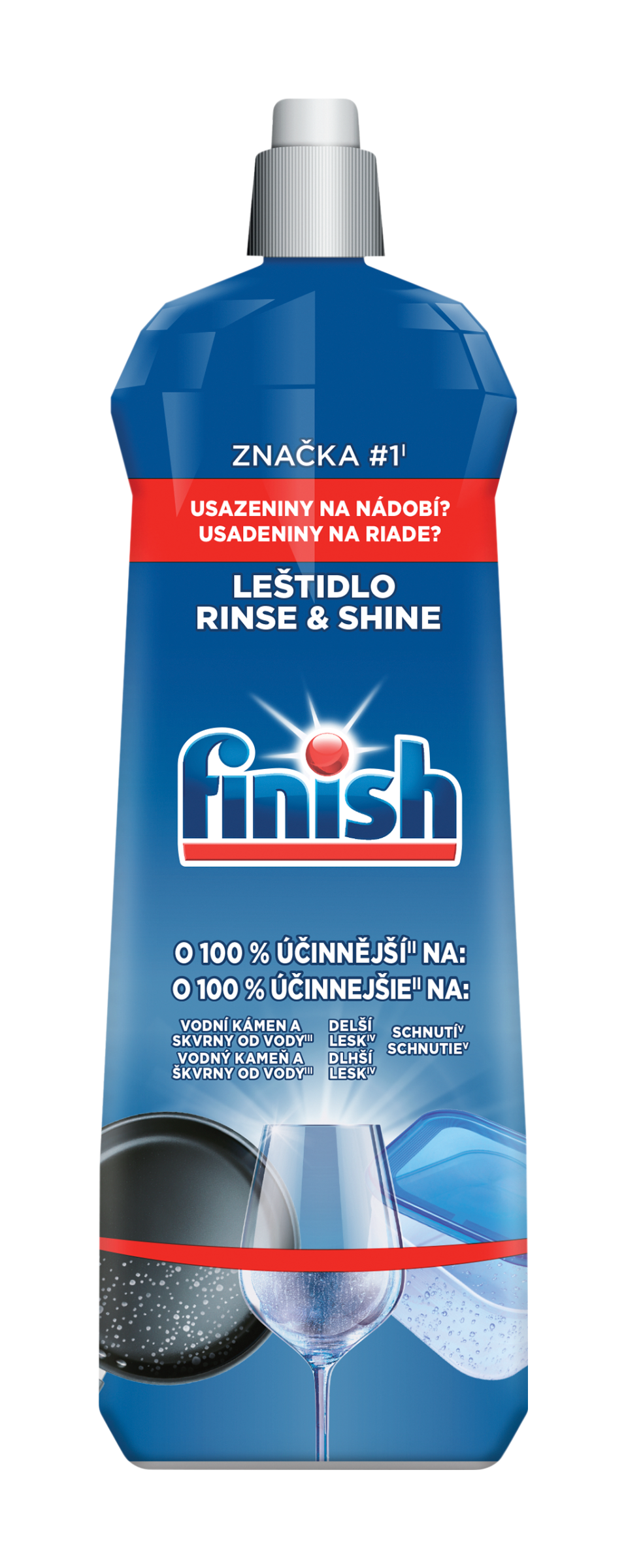 Finish Leštidlo na nádobí Powerball Rinse & Shine Regular 800 ml