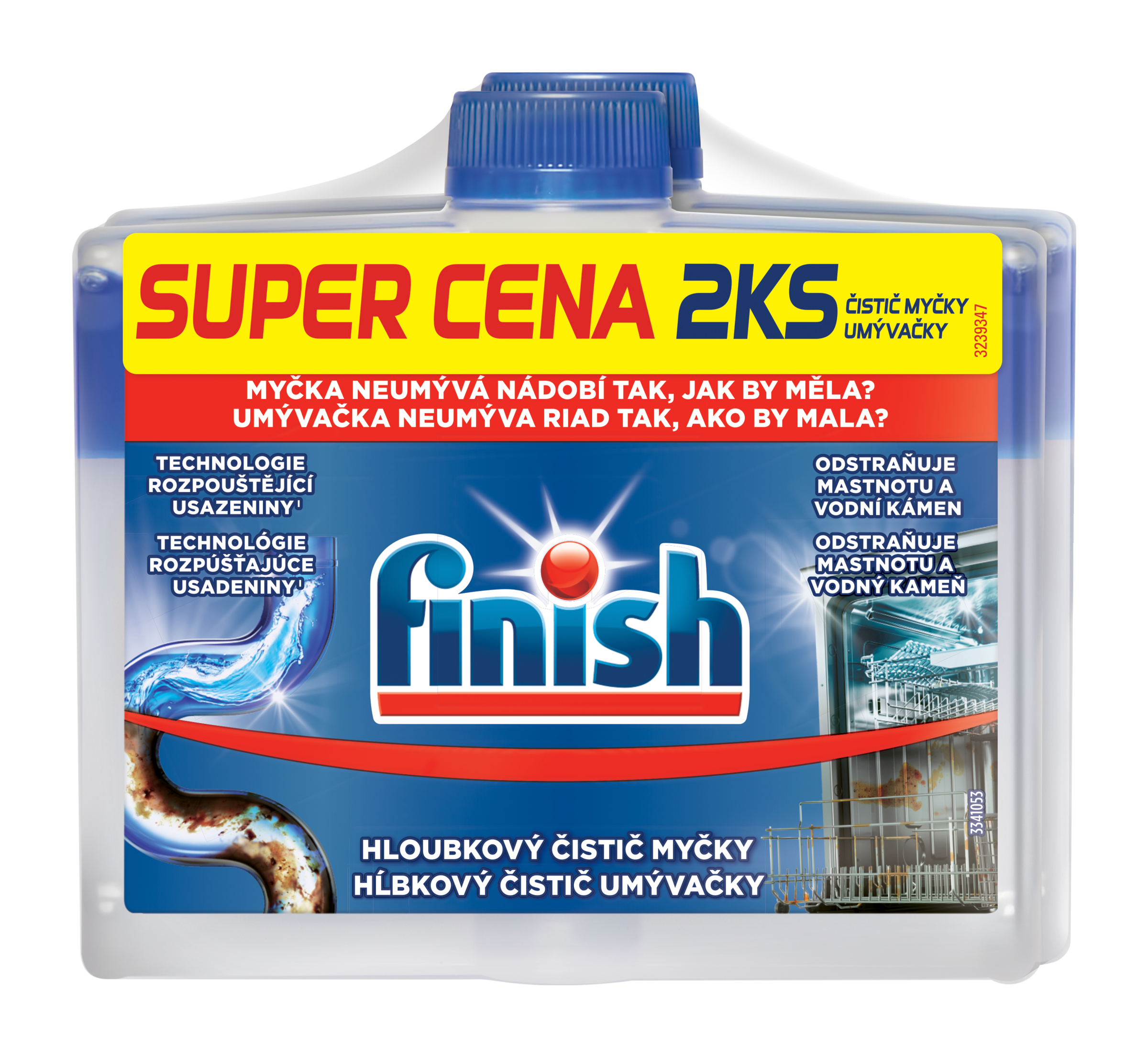 Finish Čistič myčky 2x 250 ml 500 ml