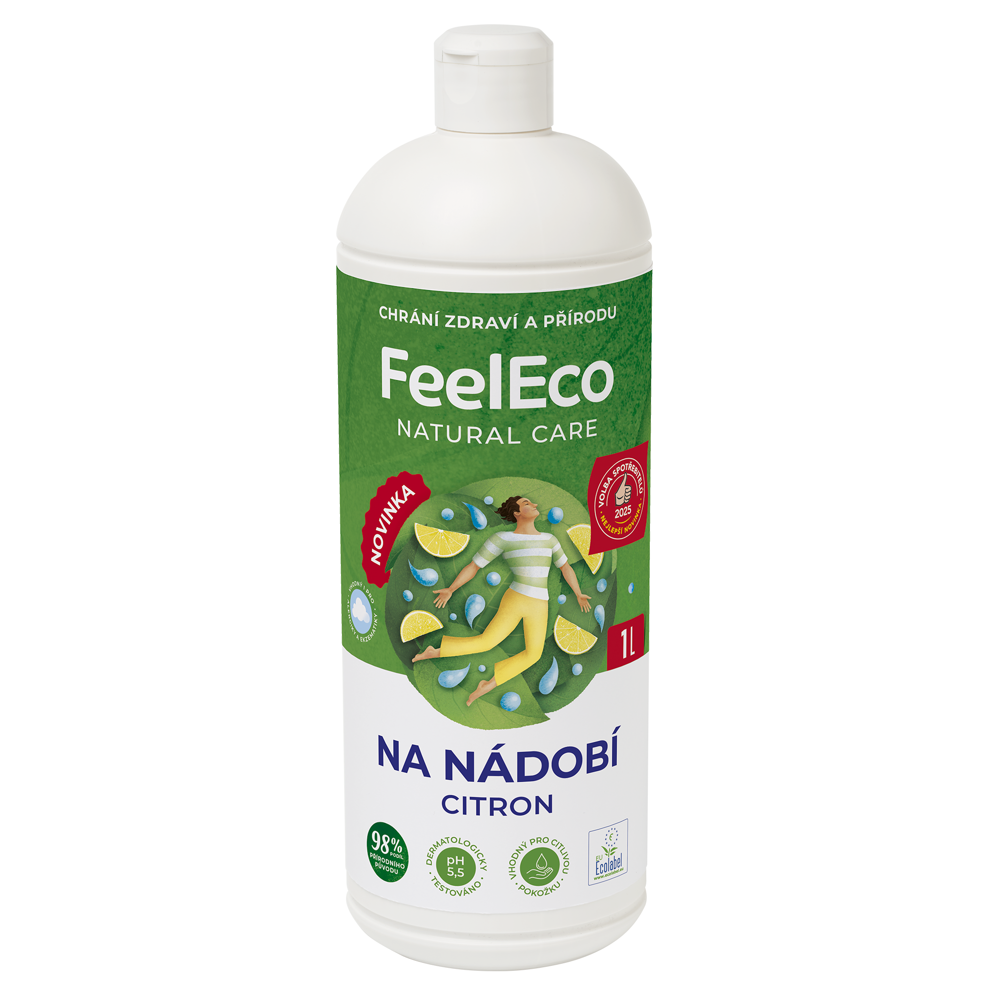 Prostředek na mytí nádobí s vůní citronu