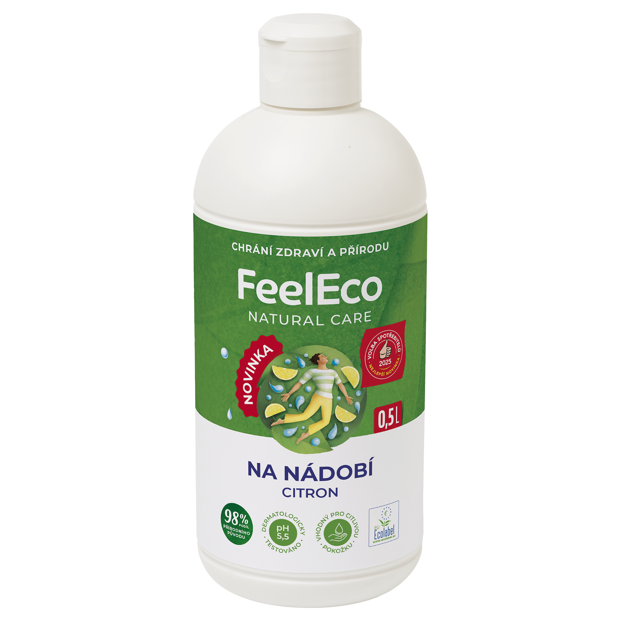 Prostředek na mytí nádobí s vůní citronu