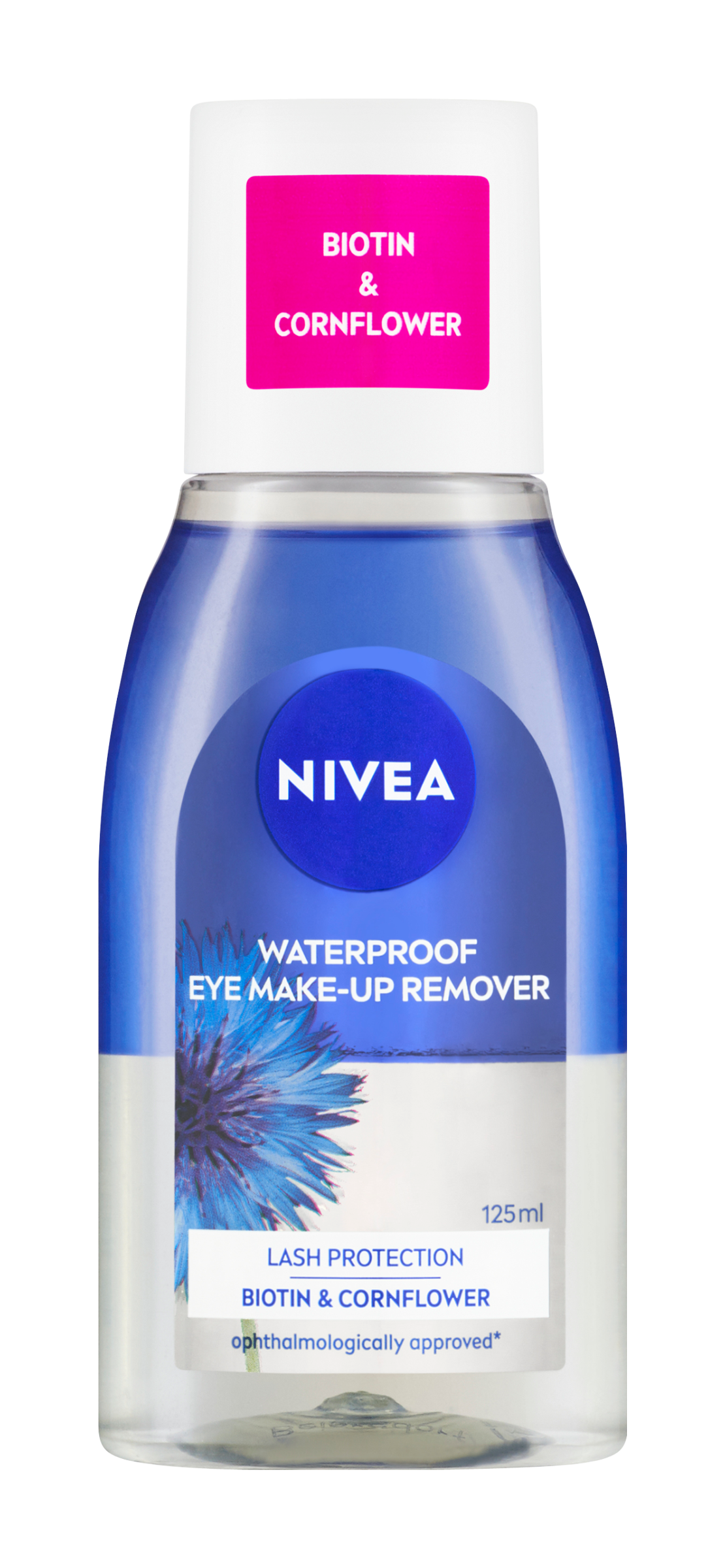 Dvoufázový odličovač očí a make-upu s biotinem