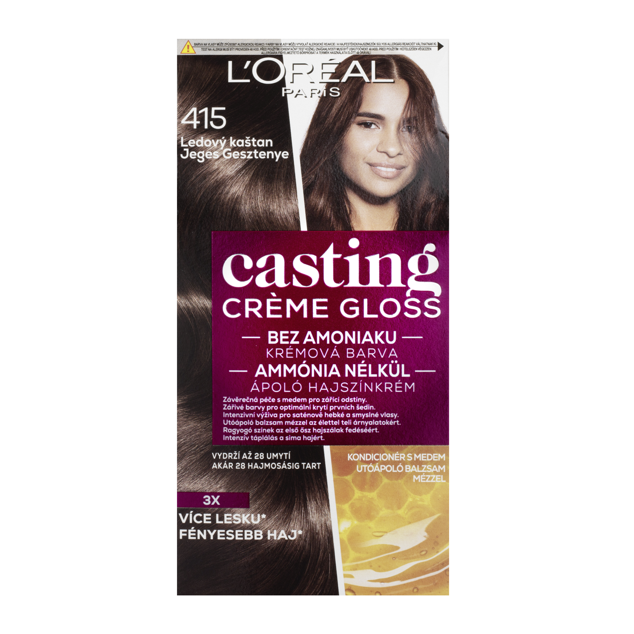 Barva na vlasy Casting Creme Gloss 415 ledový kaštan