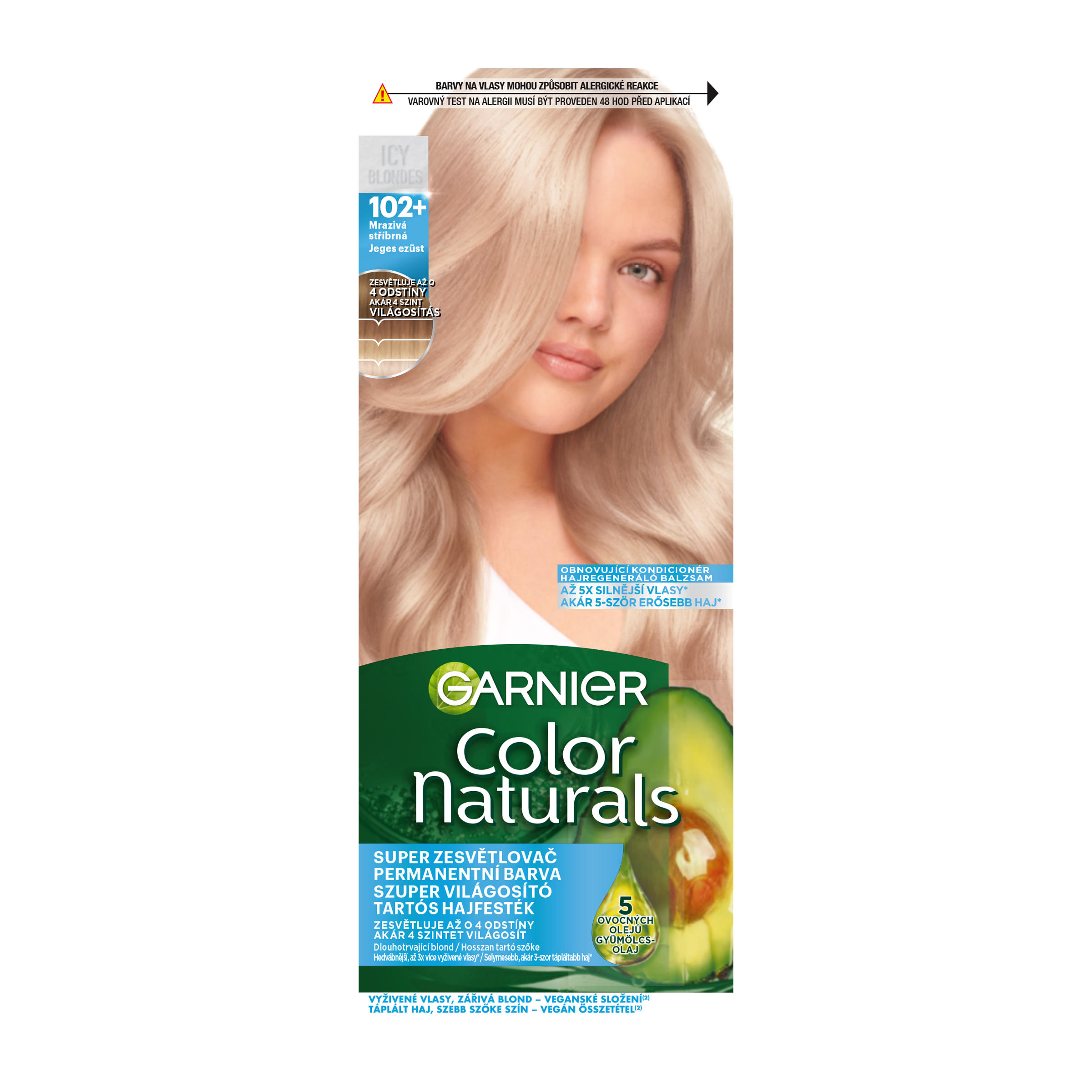 Barva na vlasy Color Naturals 102+ frosty silver