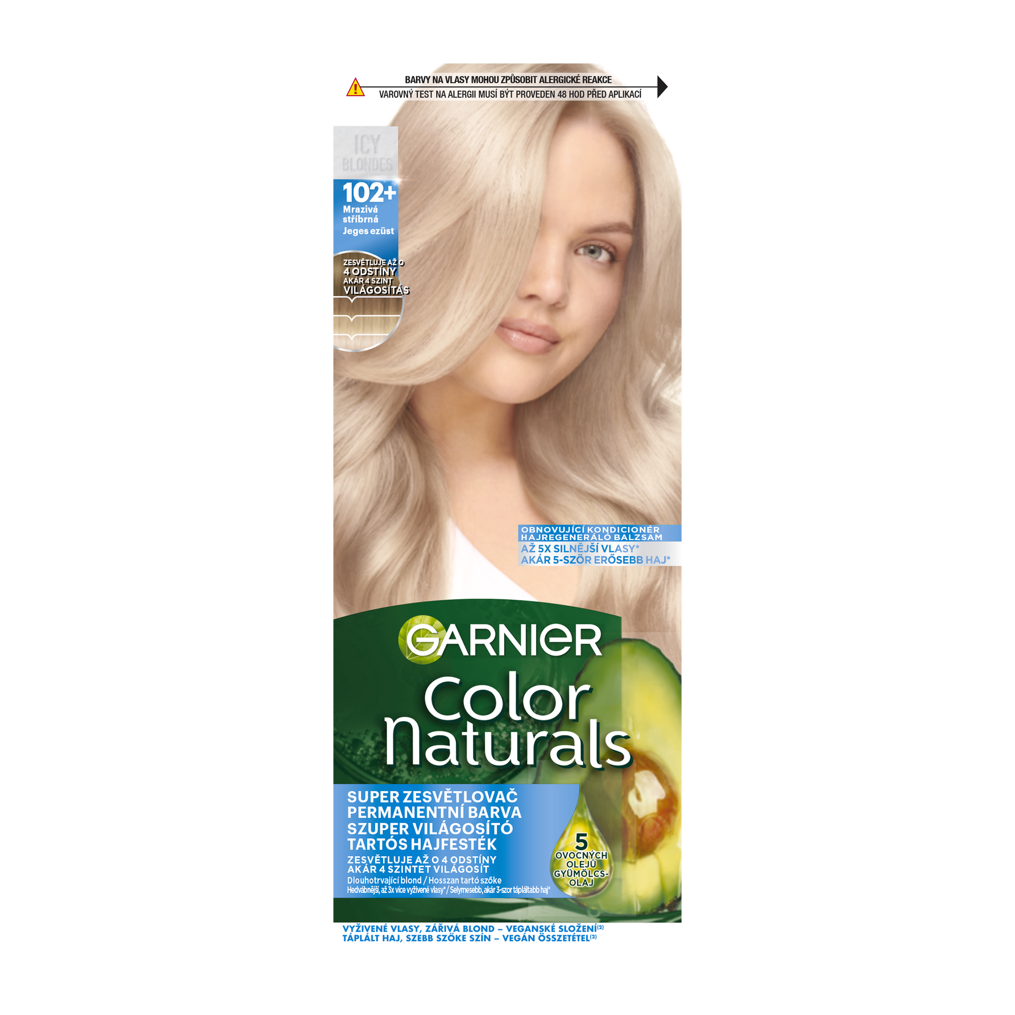 Barva na vlasy Color Naturals 102+ frosty silver