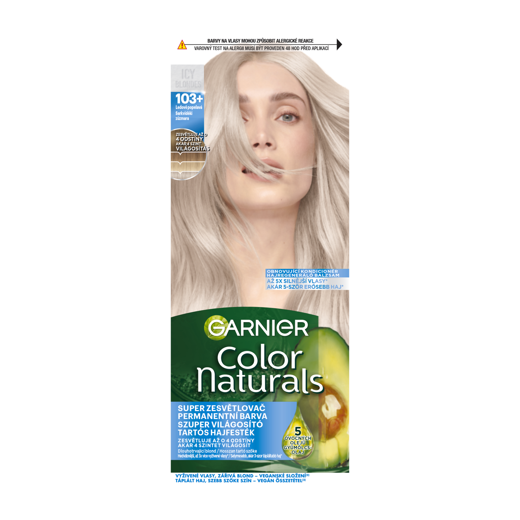Barva na vlasy Color Naturals 103+ ledová popelavá