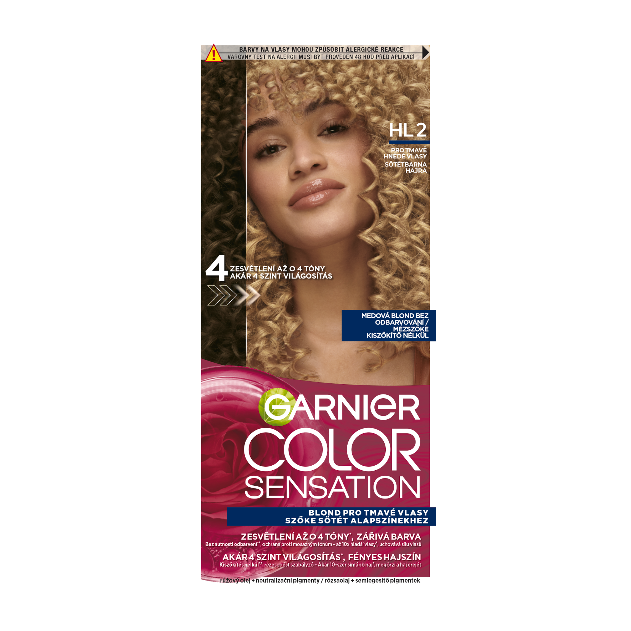 Barva na vlasy Color Sensation HL2 medová blond bez odbarvování