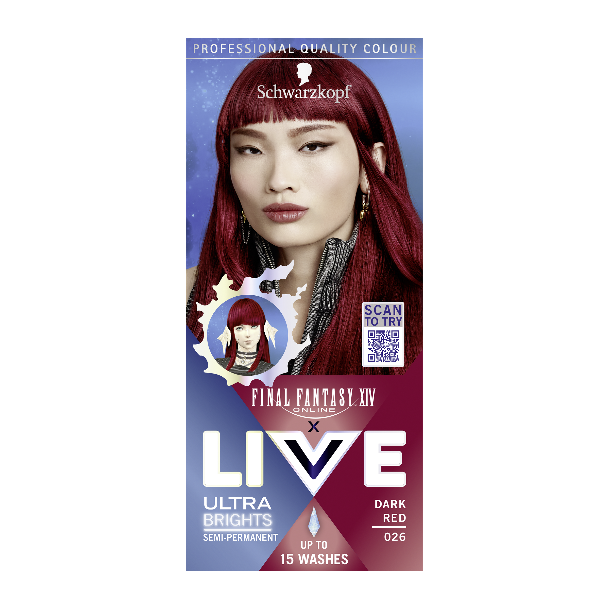 Barva na vlasy Live Color Final Fantasy 026 Dark red