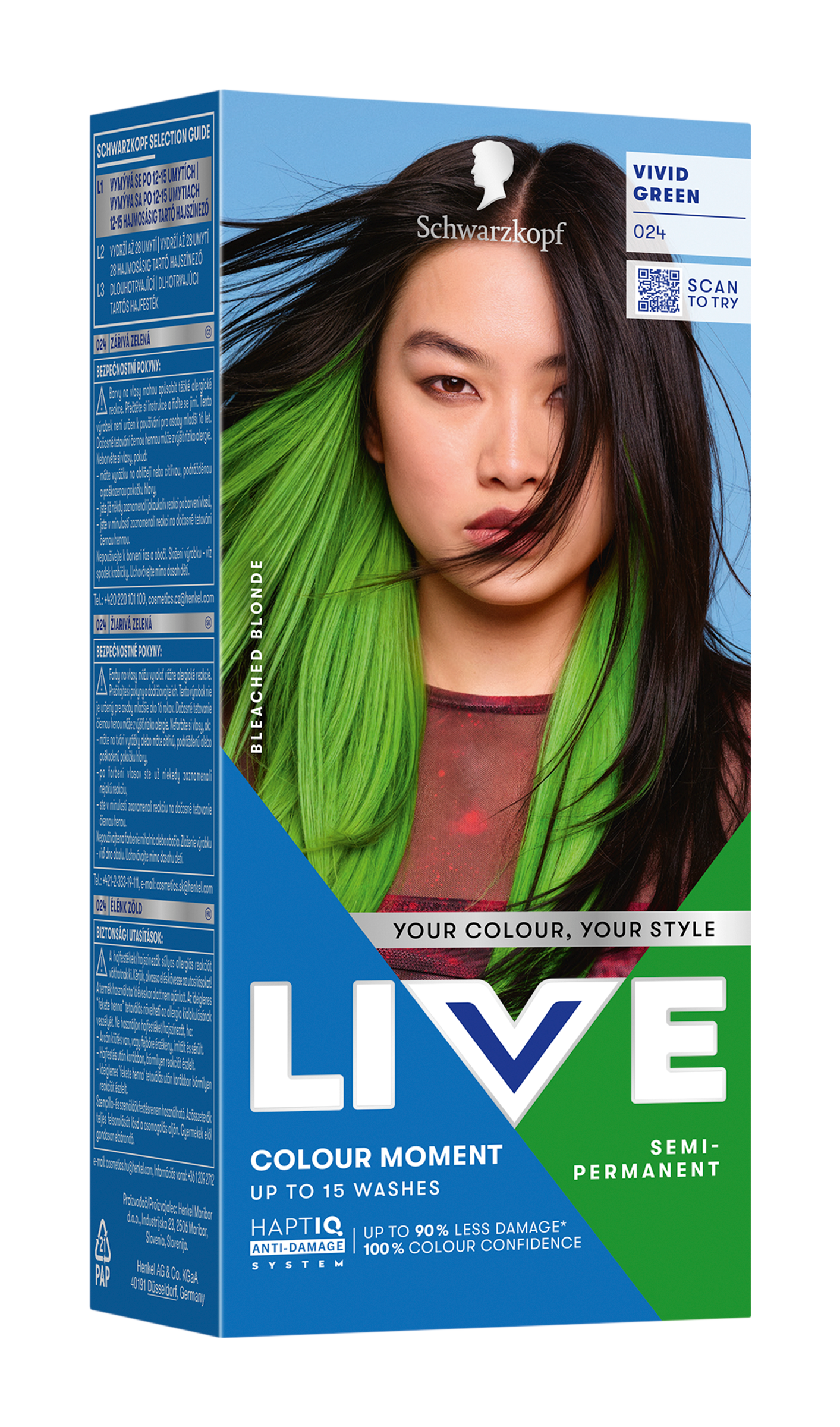 Barva na vlasy Live Color Final Fantasy 024 Vivid green