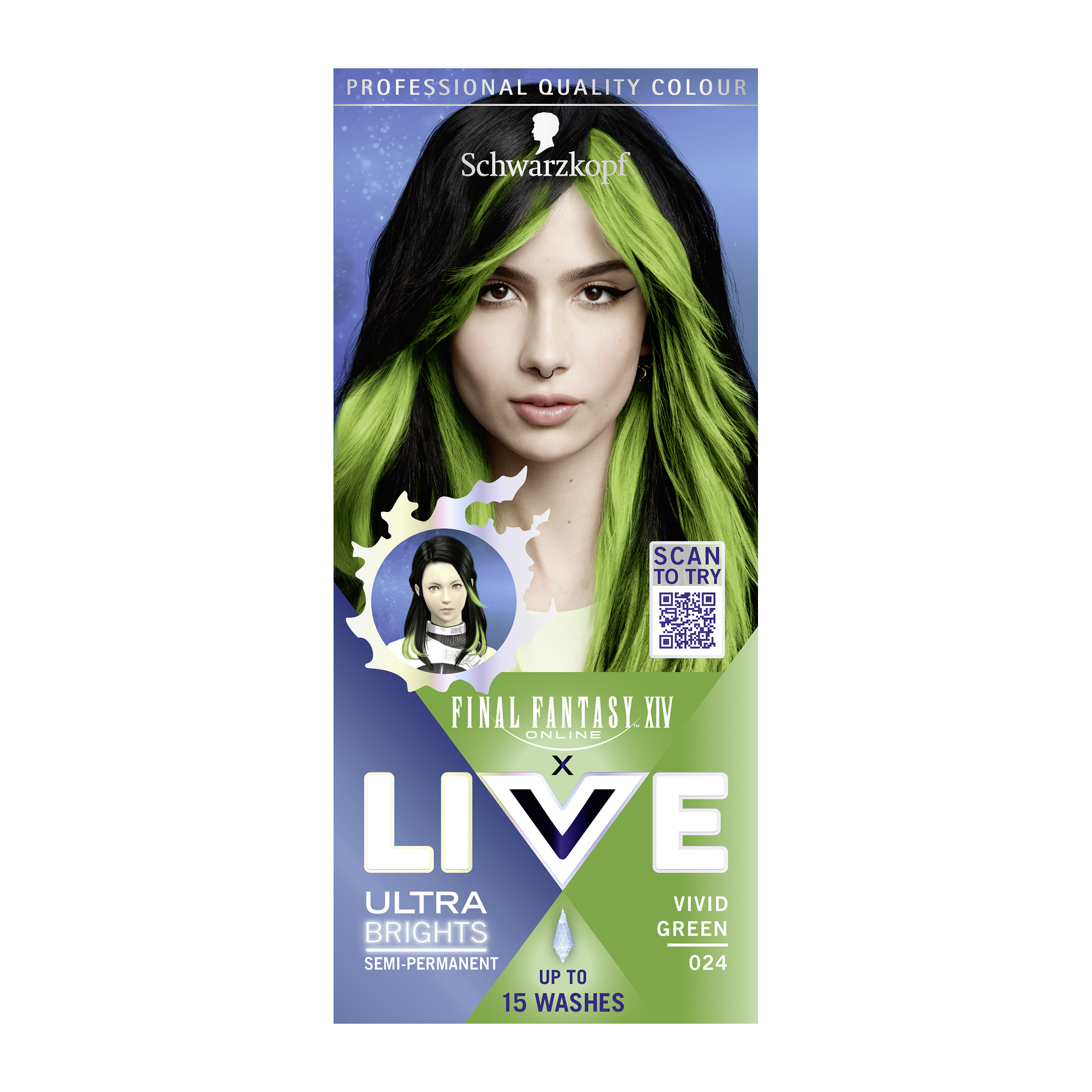 Barva na vlasy Live Color Final Fantasy 024 Vivid green